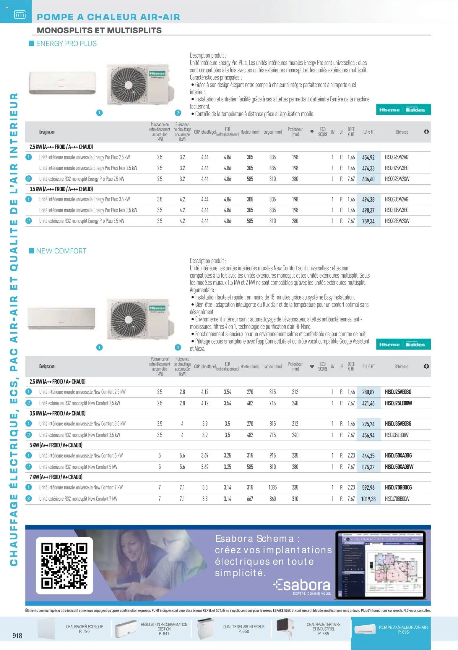 Rexel catalogue à partir du 18/11/2025 Brochure Chauffage Électrique, ECS, PAC AIR-AIR Et Qualite De L´Air Interieur