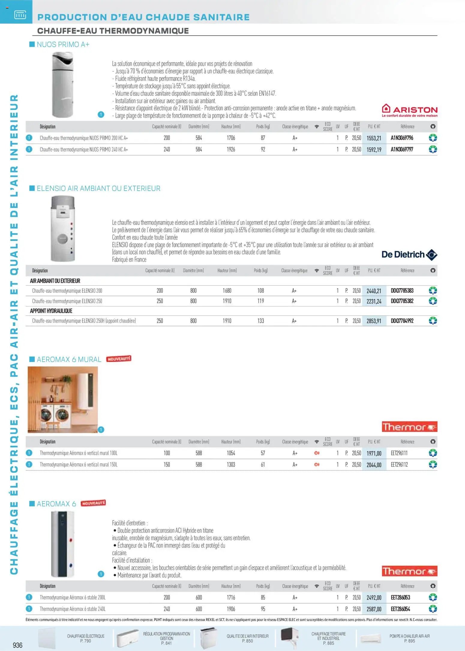 Rexel catalogue à partir du 18/11/2025 Brochure Chauffage Électrique, ECS, PAC AIR-AIR Et Qualite De L´Air Interieur