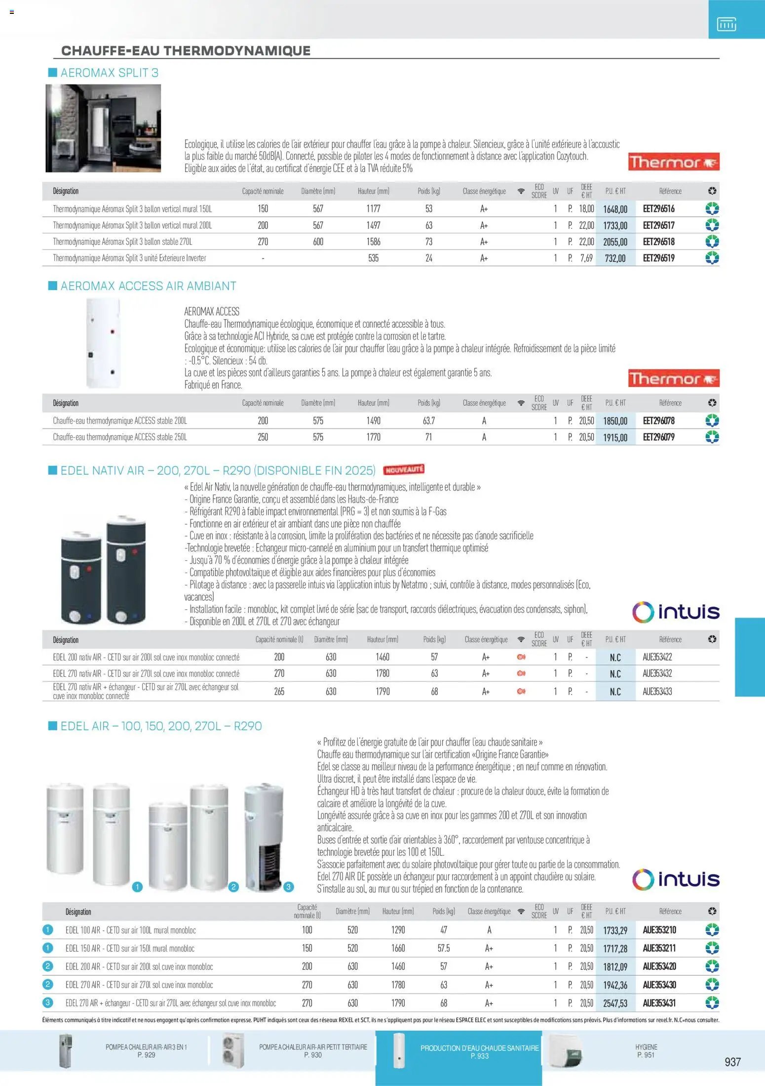Rexel catalogue à partir du 18/11/2025 Brochure Chauffage Électrique, ECS, PAC AIR-AIR Et Qualite De L´Air Interieur