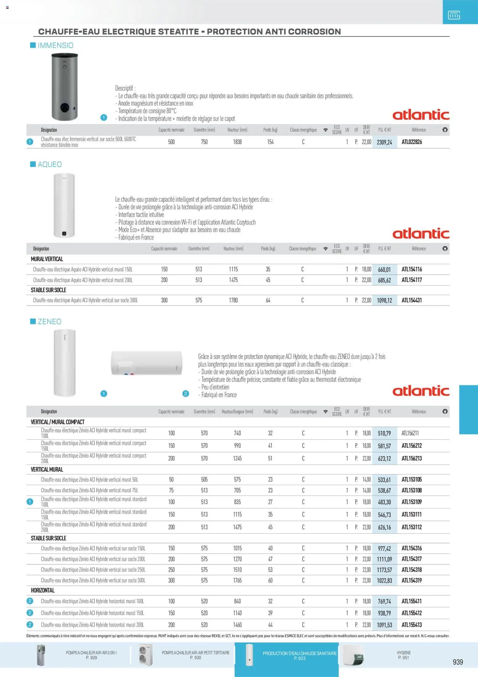 Rexel catalogue à partir du 18/11/2025 Brochure Chauffage Électrique, ECS, PAC AIR-AIR Et Qualite De L´Air Interieur