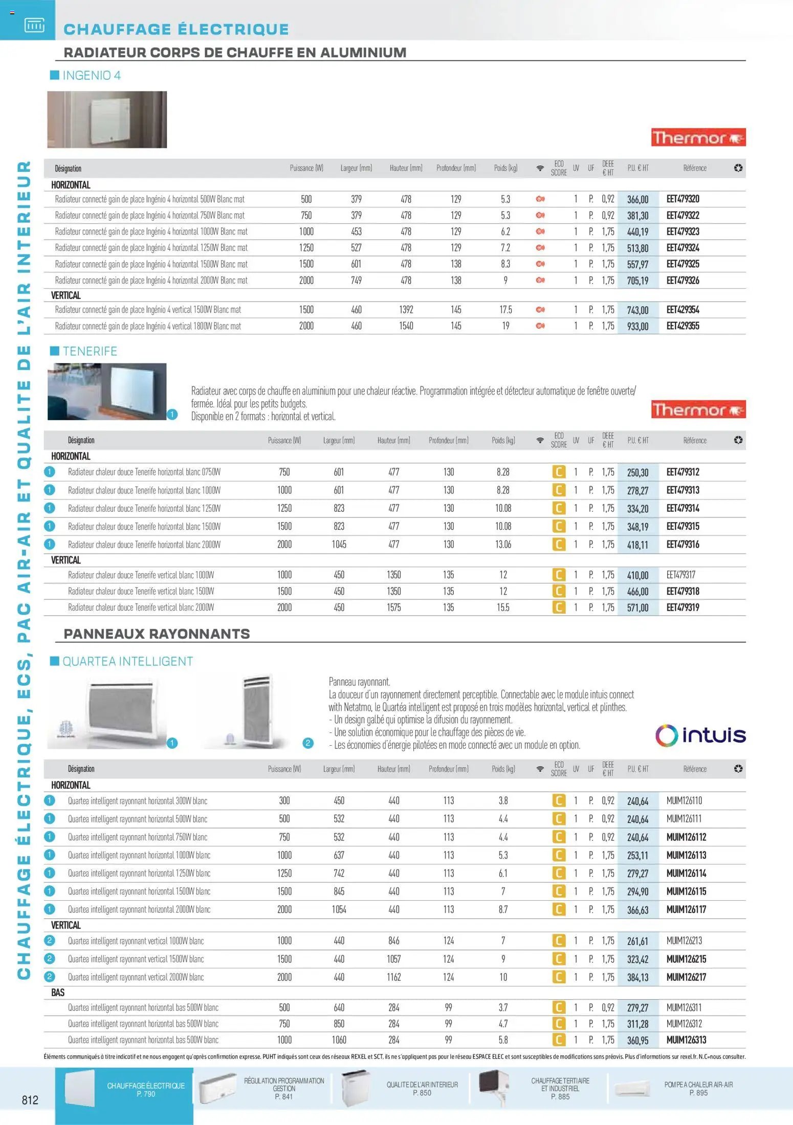 Rexel catalogue à partir du 18/11/2025 Brochure Chauffage Électrique, ECS, PAC AIR-AIR Et Qualite De L´Air Interieur