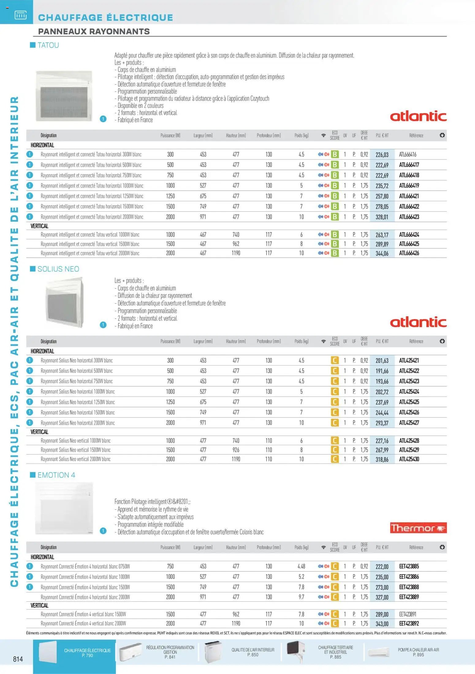 Rexel catalogue à partir du 18/11/2025 Brochure Chauffage Électrique, ECS, PAC AIR-AIR Et Qualite De L´Air Interieur