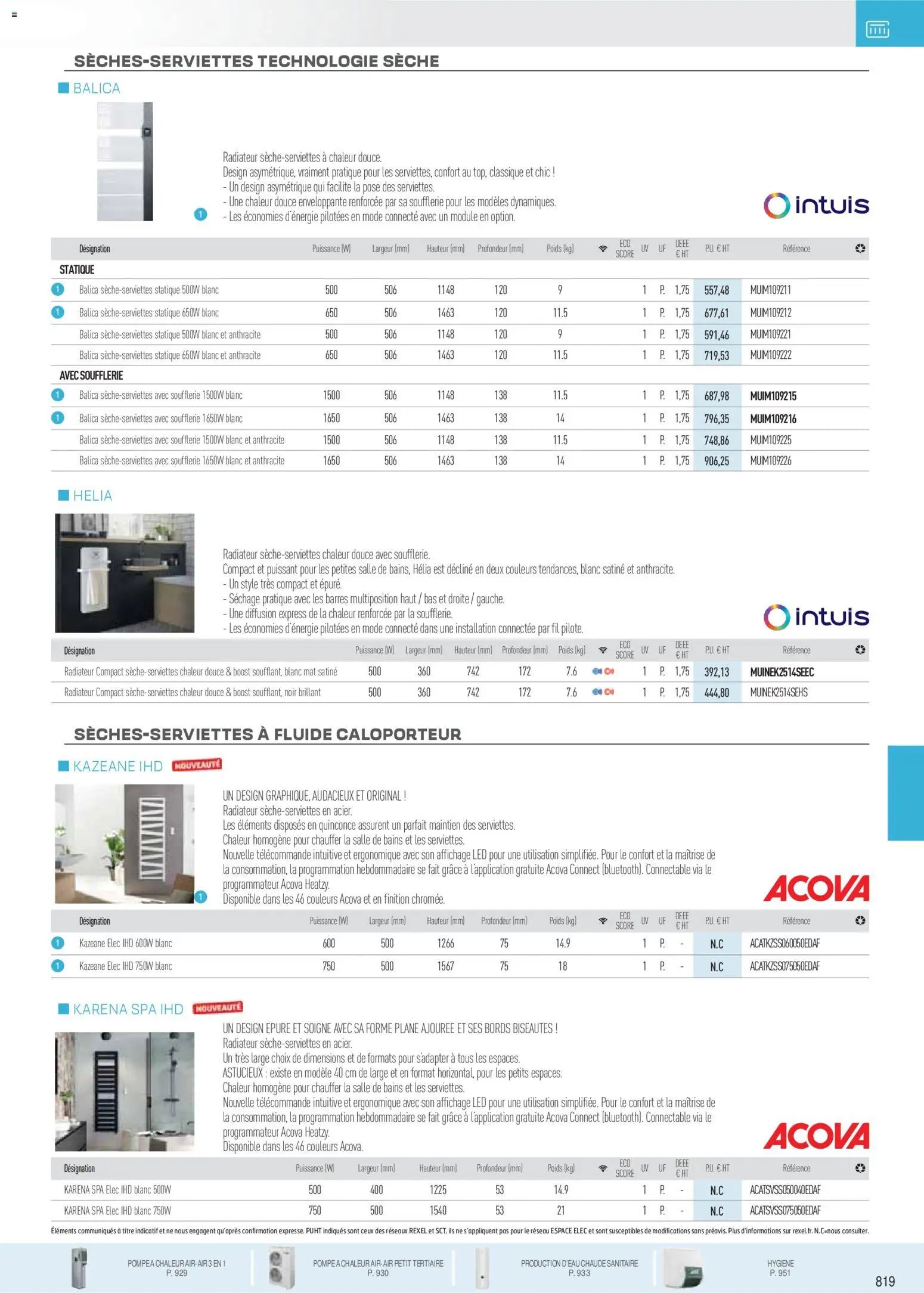 Rexel catalogue à partir du 18/11/2025 Brochure Chauffage Électrique, ECS, PAC AIR-AIR Et Qualite De L´Air Interieur