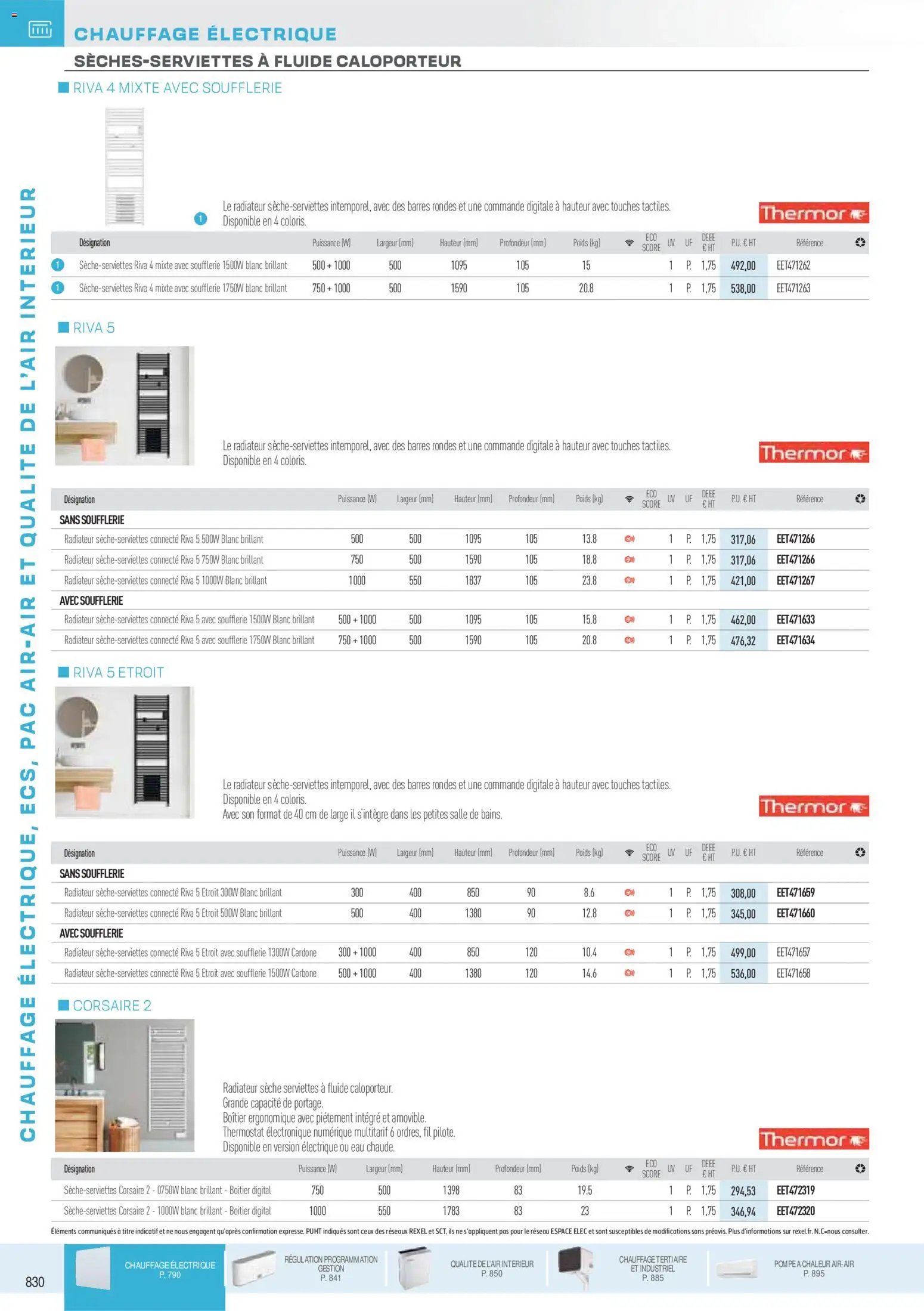 Rexel catalogue à partir du 18/11/2025 Brochure Chauffage Électrique, ECS, PAC AIR-AIR Et Qualite De L´Air Interieur