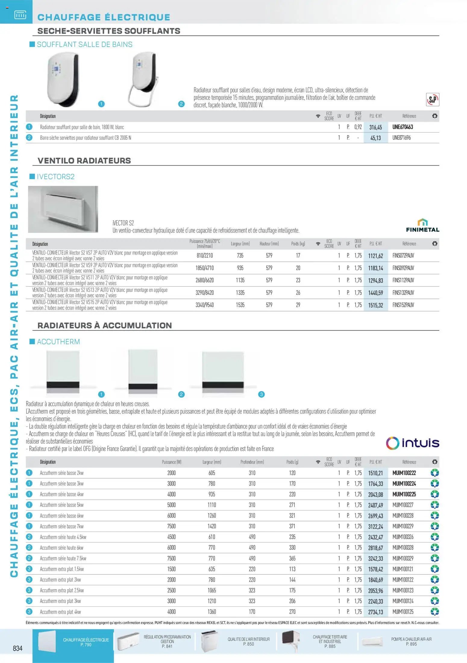 Rexel catalogue à partir du 18/11/2025 Brochure Chauffage Électrique, ECS, PAC AIR-AIR Et Qualite De L´Air Interieur