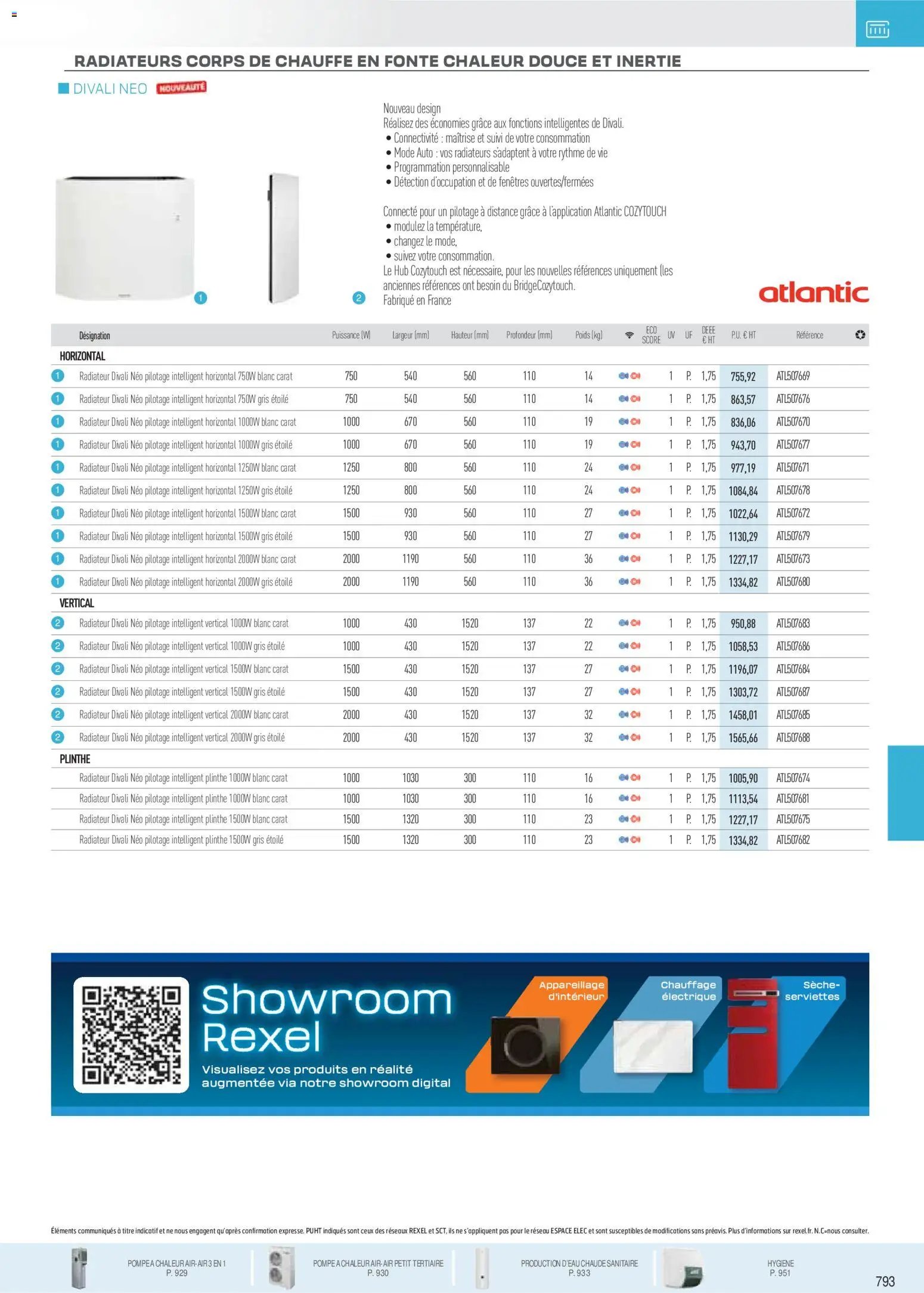 Rexel catalogue à partir du 18/11/2025 Brochure Chauffage Électrique, ECS, PAC AIR-AIR Et Qualite De L´Air Interieur