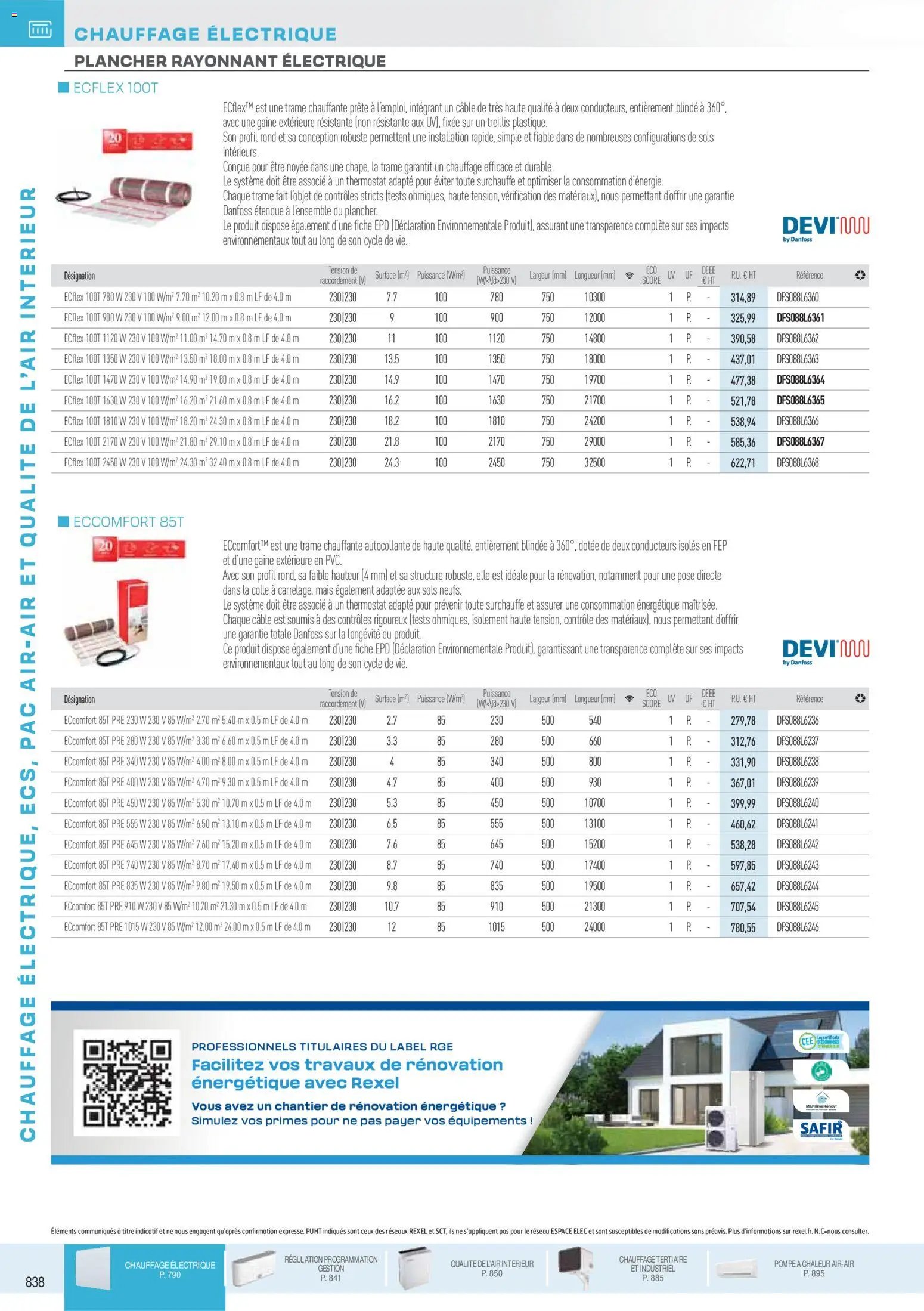 Rexel catalogue à partir du 18/11/2025 Brochure Chauffage Électrique, ECS, PAC AIR-AIR Et Qualite De L´Air Interieur