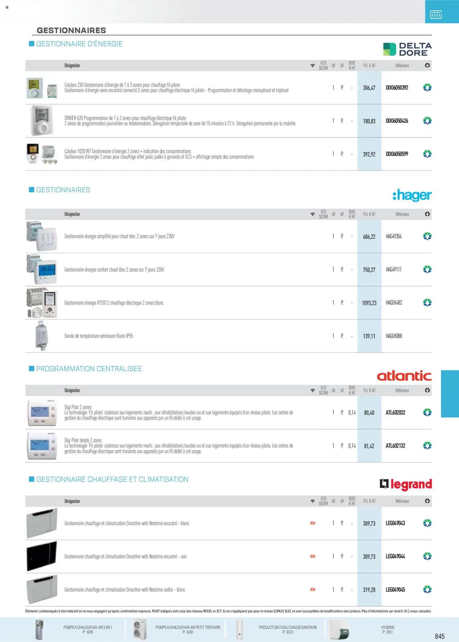 Rexel catalogue à partir du 18/11/2025 Brochure Chauffage Électrique, ECS, PAC AIR-AIR Et Qualite De L´Air Interieur