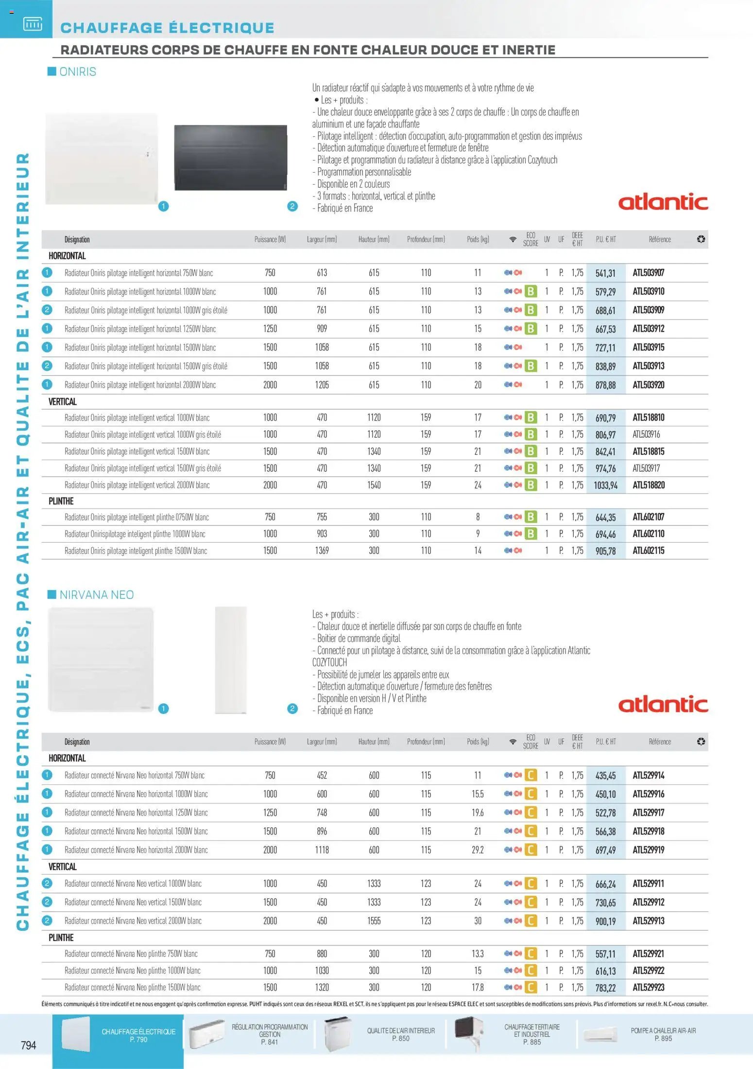 Rexel catalogue à partir du 18/11/2025 Brochure Chauffage Électrique, ECS, PAC AIR-AIR Et Qualite De L´Air Interieur