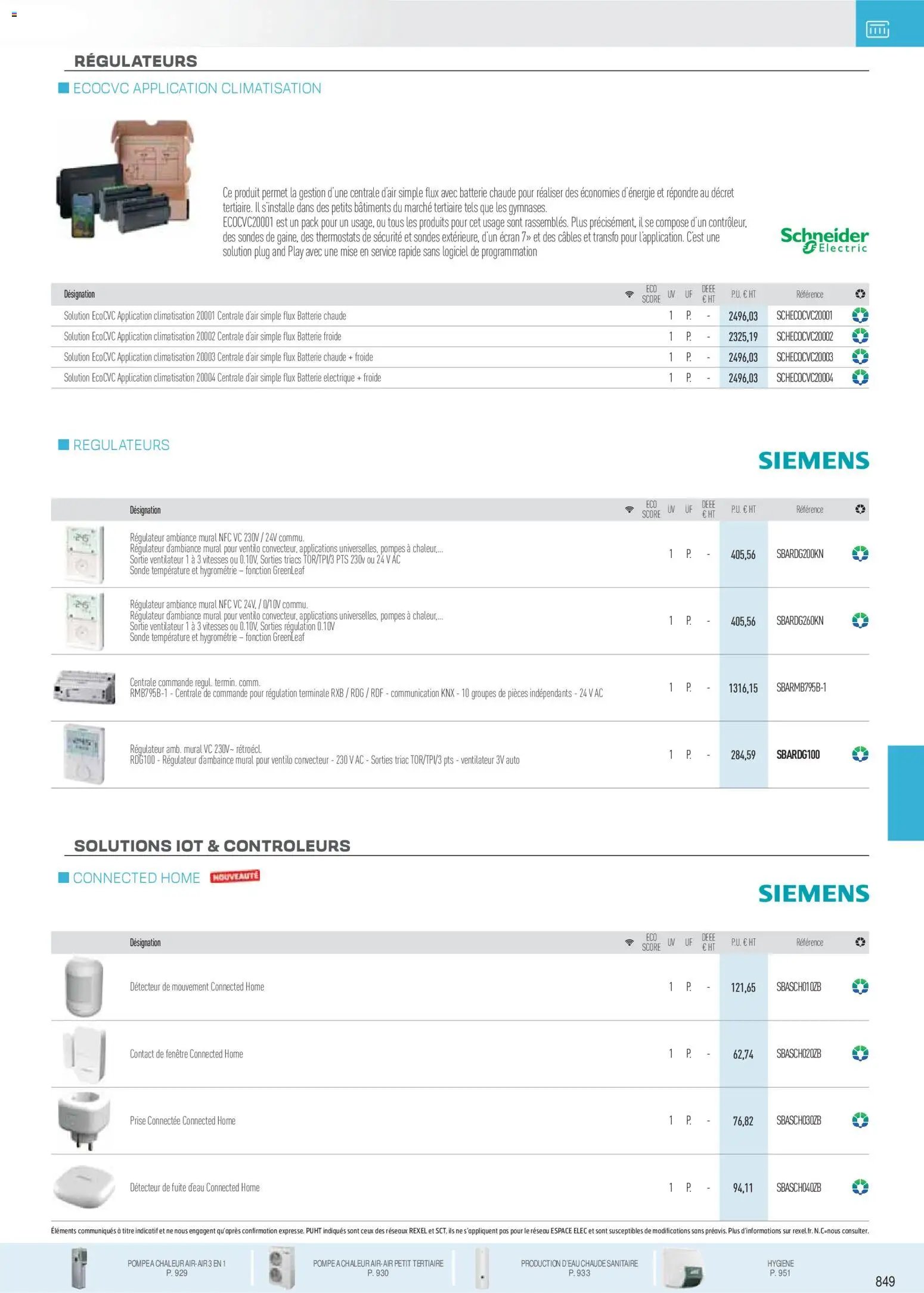 Rexel catalogue à partir du 18/11/2025 Brochure Chauffage Électrique, ECS, PAC AIR-AIR Et Qualite De L´Air Interieur