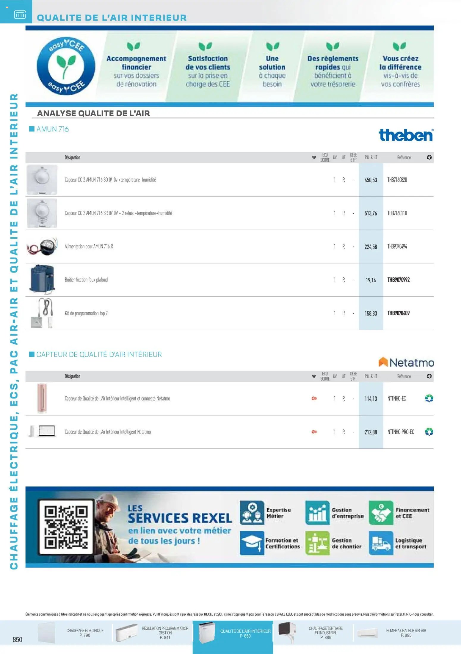 Rexel catalogue à partir du 18/11/2025 Brochure Chauffage Électrique, ECS, PAC AIR-AIR Et Qualite De L´Air Interieur