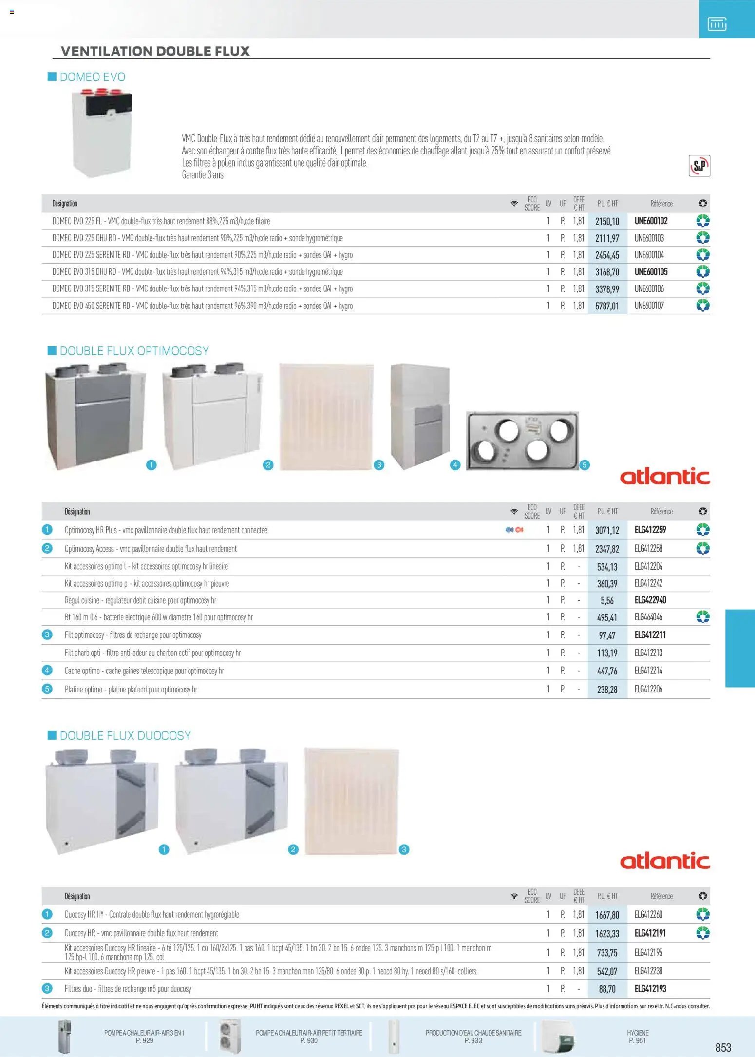 Rexel catalogue à partir du 18/11/2025 Brochure Chauffage Électrique, ECS, PAC AIR-AIR Et Qualite De L´Air Interieur