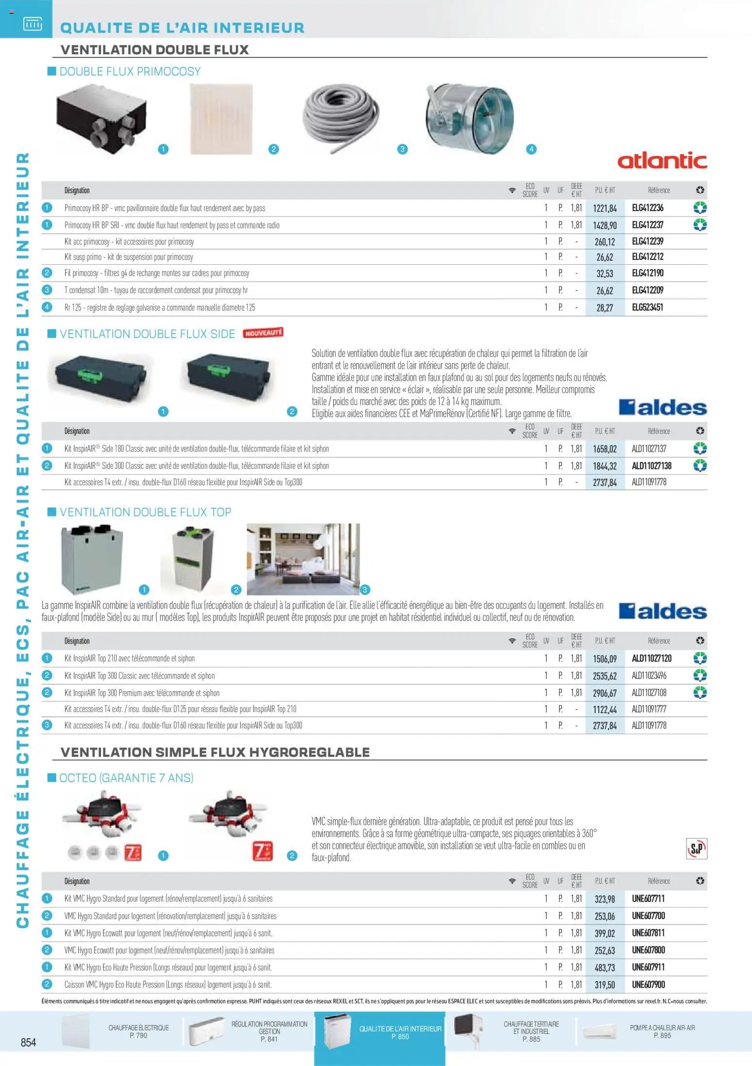 Rexel catalogue à partir du 18/11/2025 Brochure Chauffage Électrique, ECS, PAC AIR-AIR Et Qualite De L´Air Interieur