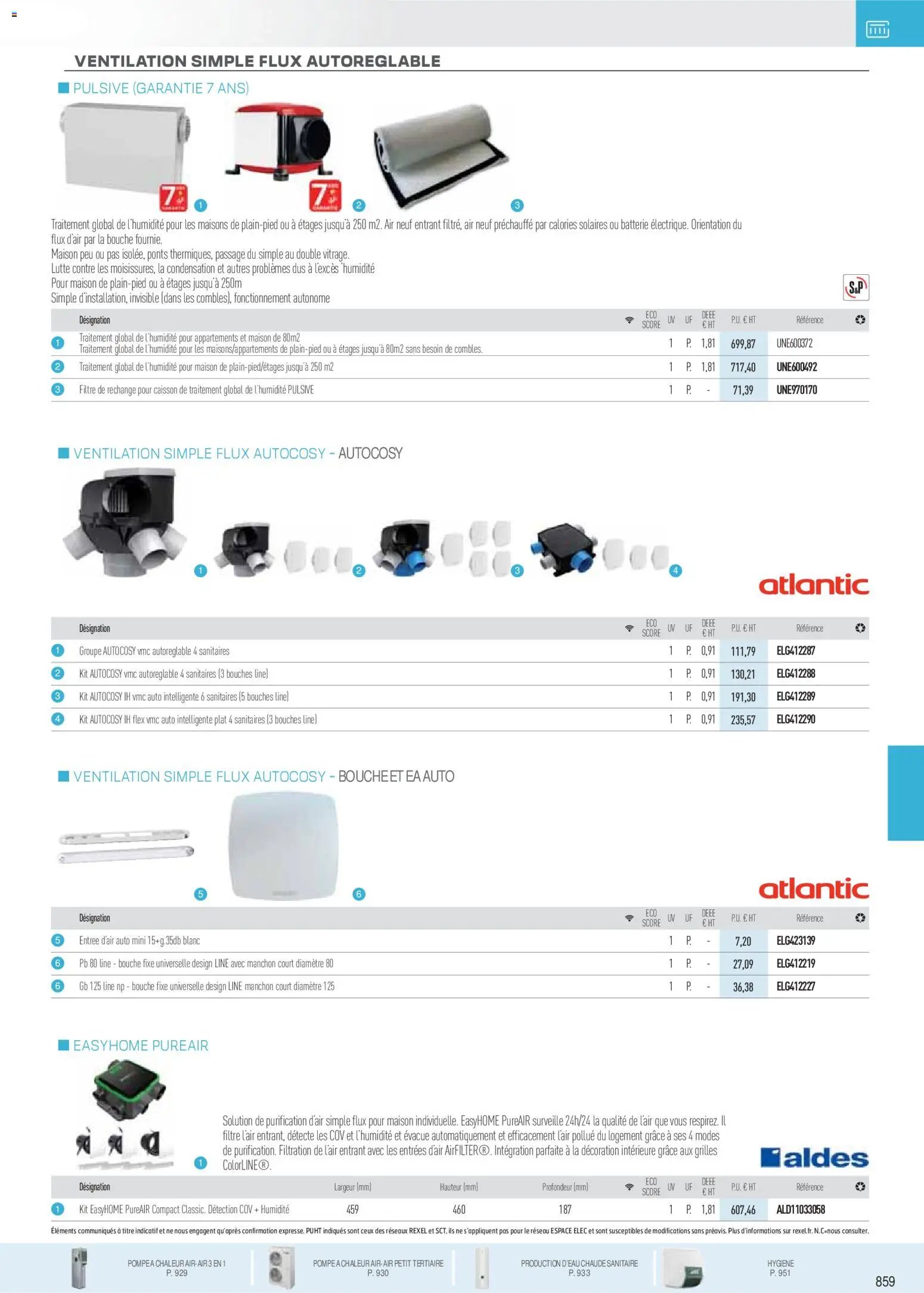 Rexel catalogue à partir du 18/11/2025 Brochure Chauffage Électrique, ECS, PAC AIR-AIR Et Qualite De L´Air Interieur