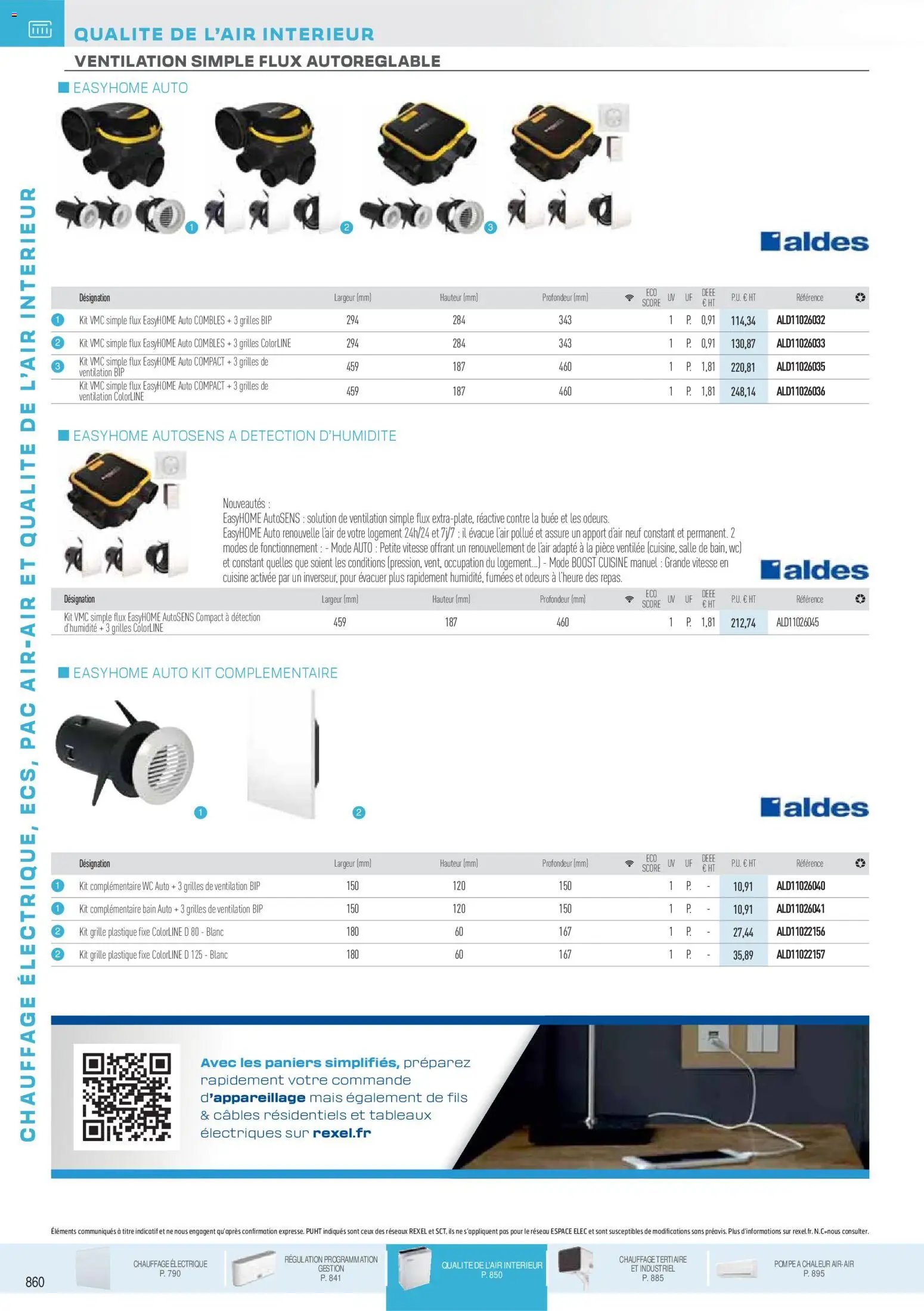 Rexel catalogue à partir du 18/11/2025 Brochure Chauffage Électrique, ECS, PAC AIR-AIR Et Qualite De L´Air Interieur
