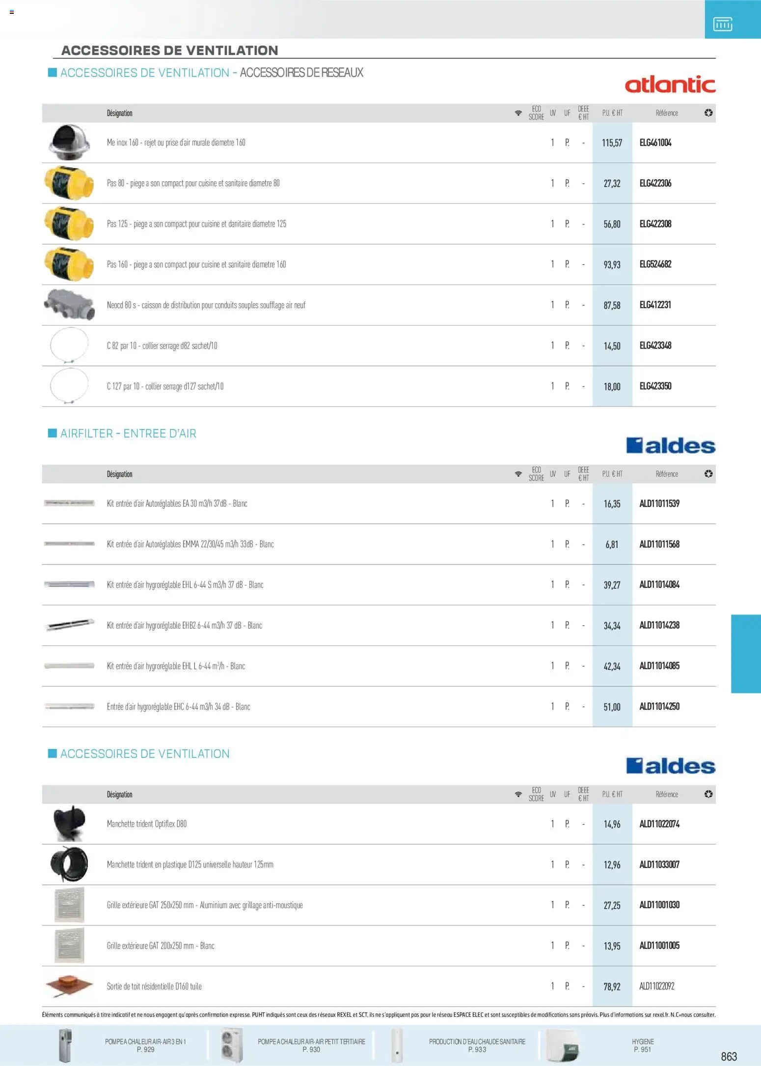 Rexel catalogue à partir du 18/11/2025 Brochure Chauffage Électrique, ECS, PAC AIR-AIR Et Qualite De L´Air Interieur