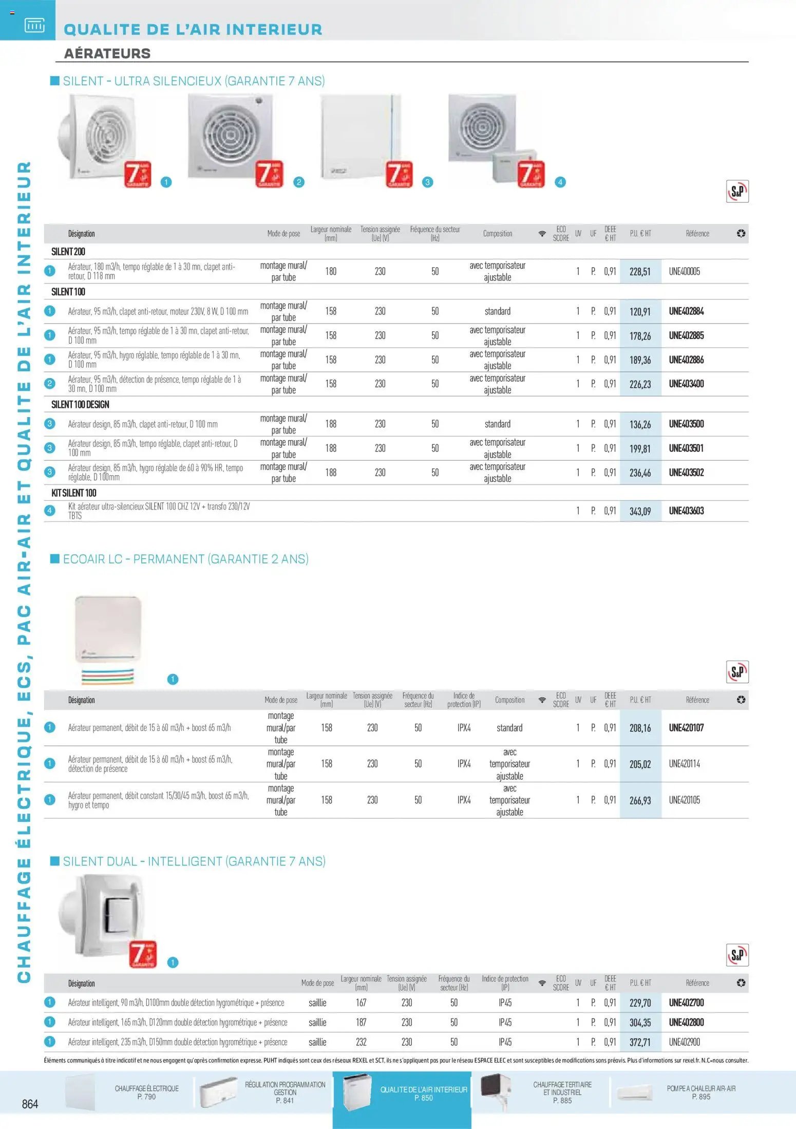 Rexel catalogue à partir du 18/11/2025 Brochure Chauffage Électrique, ECS, PAC AIR-AIR Et Qualite De L´Air Interieur