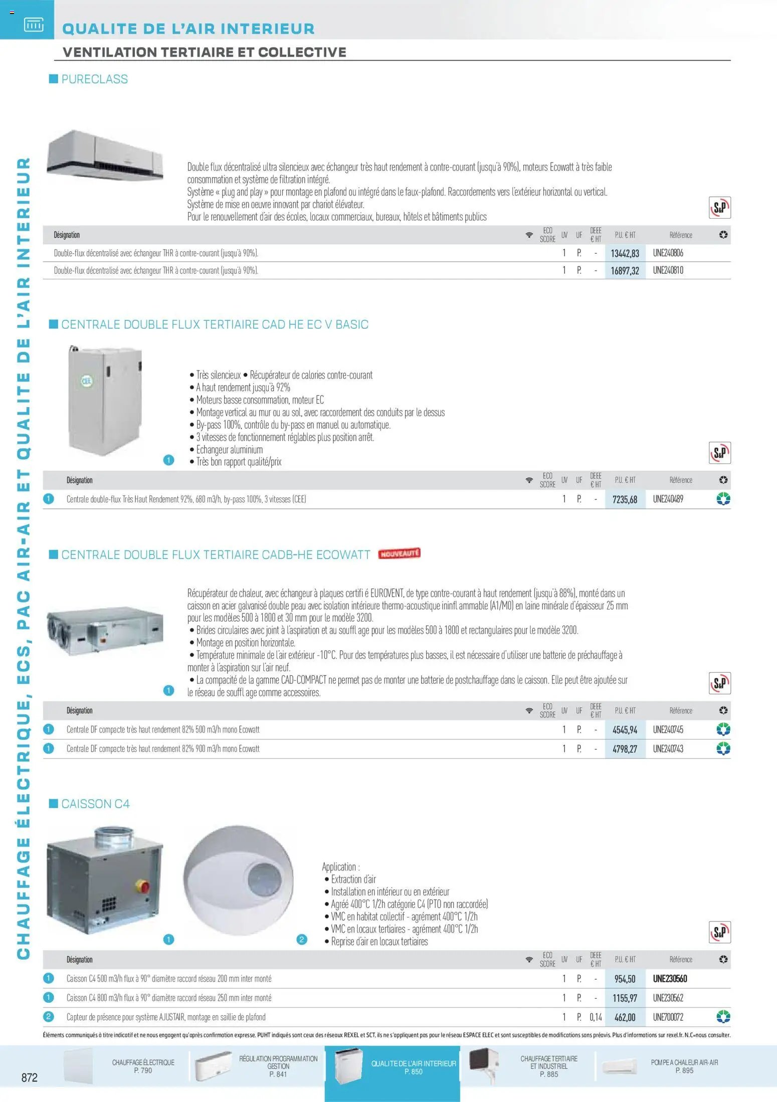 Rexel catalogue à partir du 18/11/2025 Brochure Chauffage Électrique, ECS, PAC AIR-AIR Et Qualite De L´Air Interieur