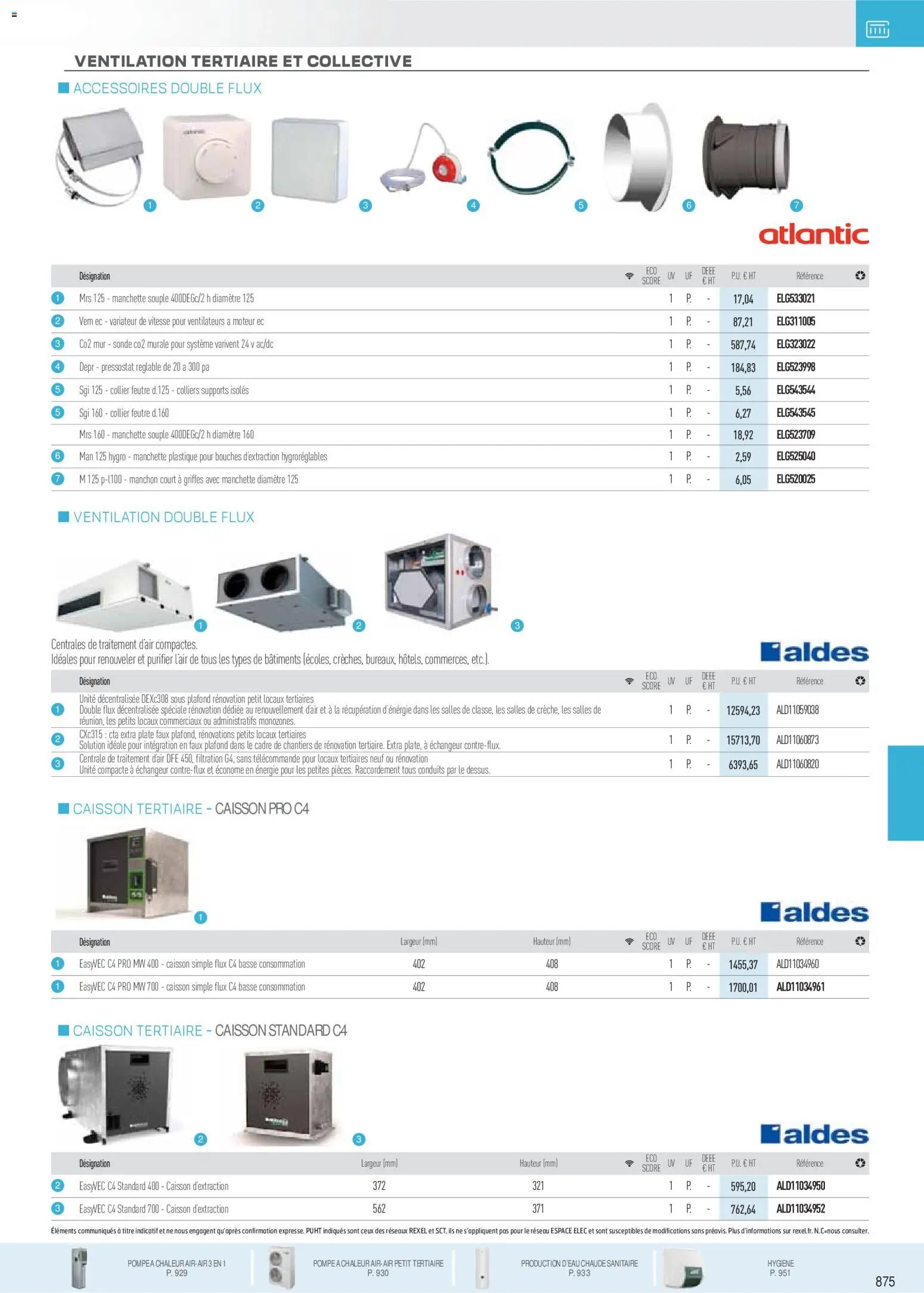 Rexel catalogue à partir du 18/11/2025 Brochure Chauffage Électrique, ECS, PAC AIR-AIR Et Qualite De L´Air Interieur