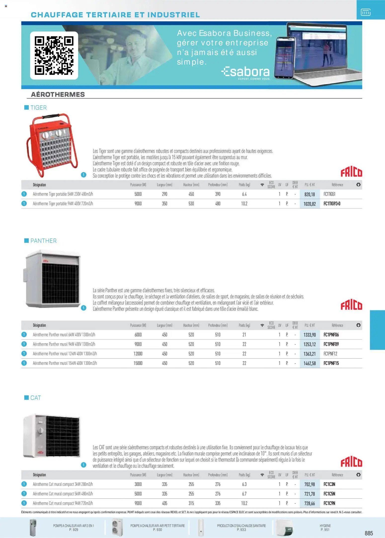 Rexel catalogue à partir du 18/11/2025 Brochure Chauffage Électrique, ECS, PAC AIR-AIR Et Qualite De L´Air Interieur