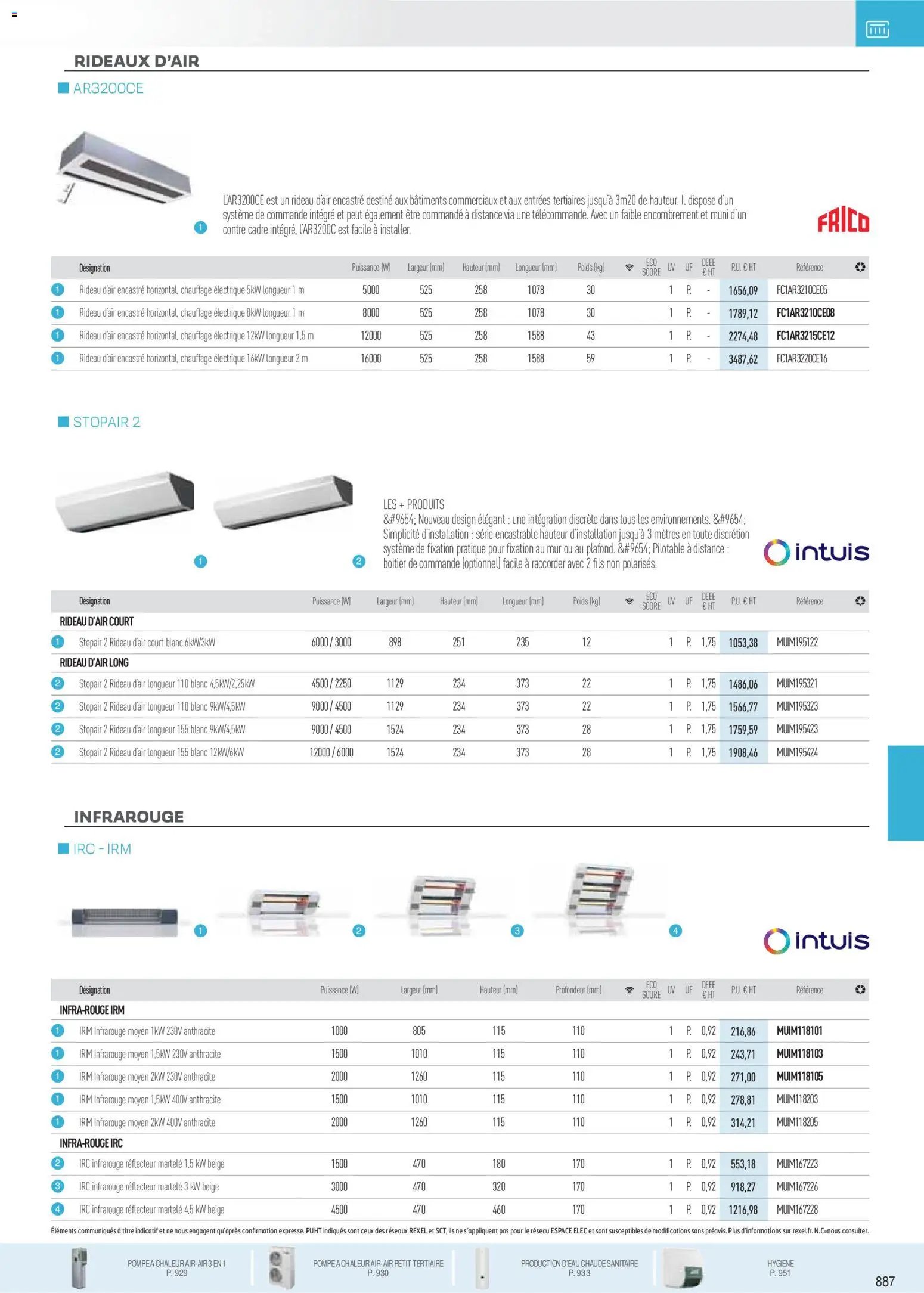 Rexel catalogue à partir du 18/11/2025 Brochure Chauffage Électrique, ECS, PAC AIR-AIR Et Qualite De L´Air Interieur