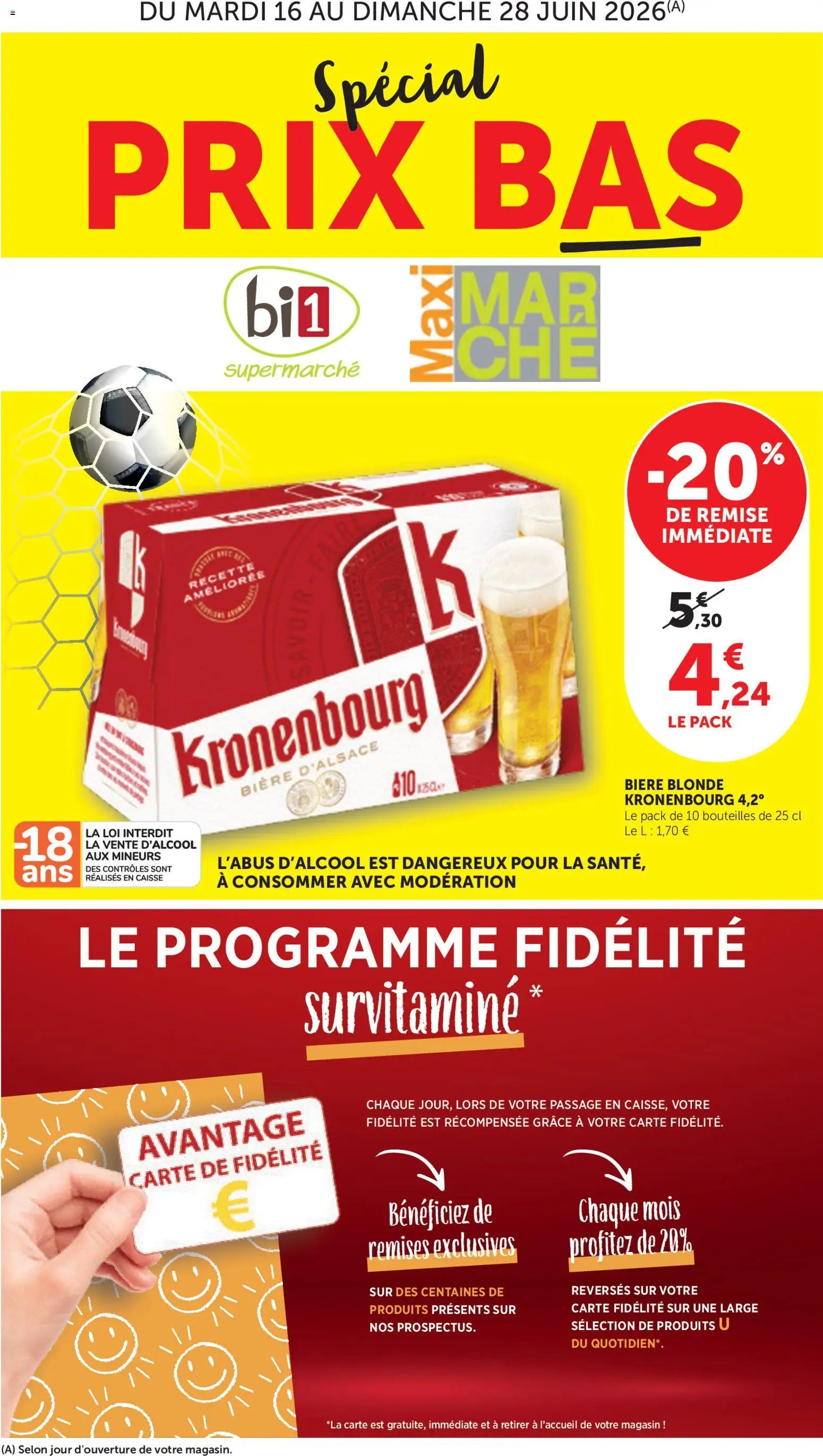 bi1 catalogue à partir du 16/06/2026 bi1 Catalogue
