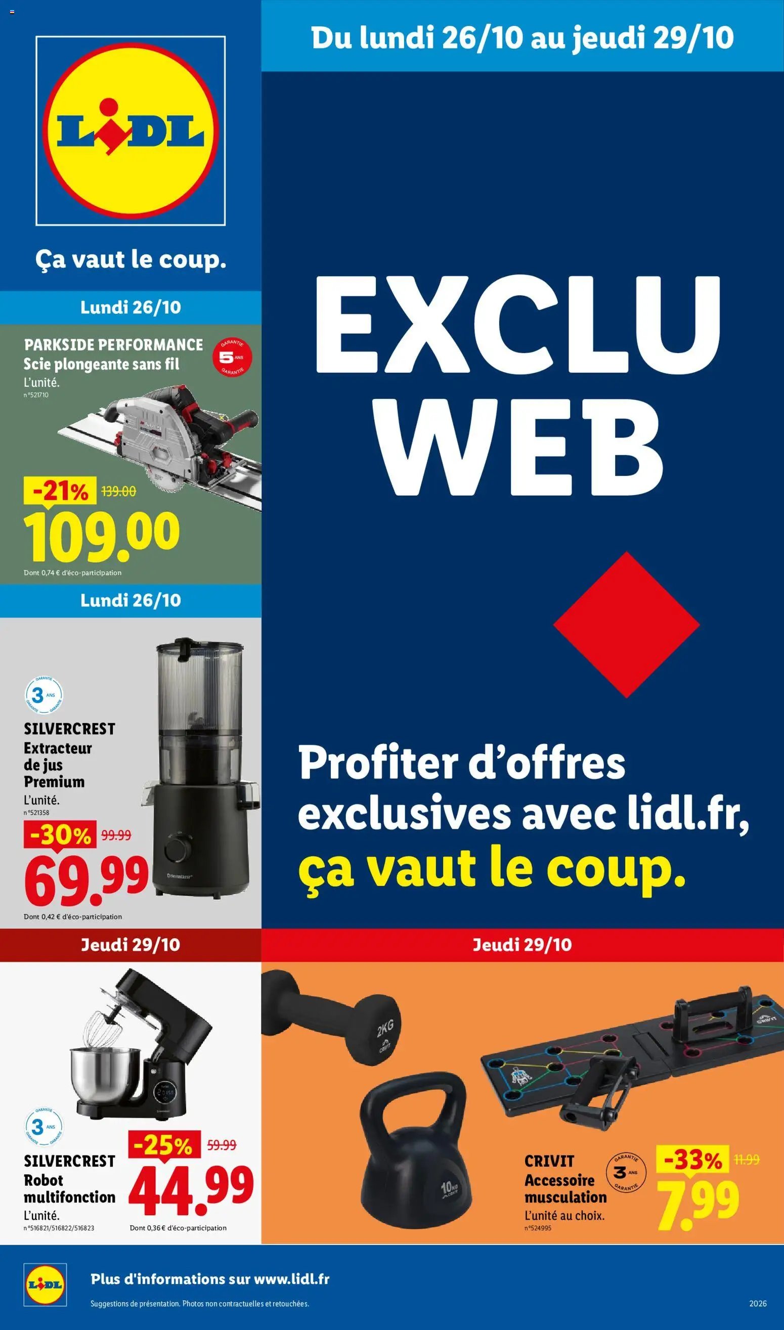 Catalogue LIDL à venir 26/10/2026 » Prospectus Octobre