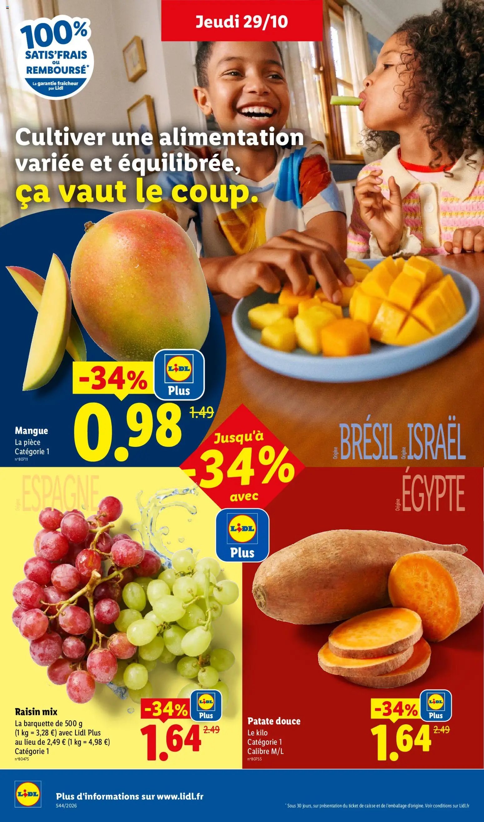 Catalogue LIDL à venir 29/10/2026 » Prospectus Octobre