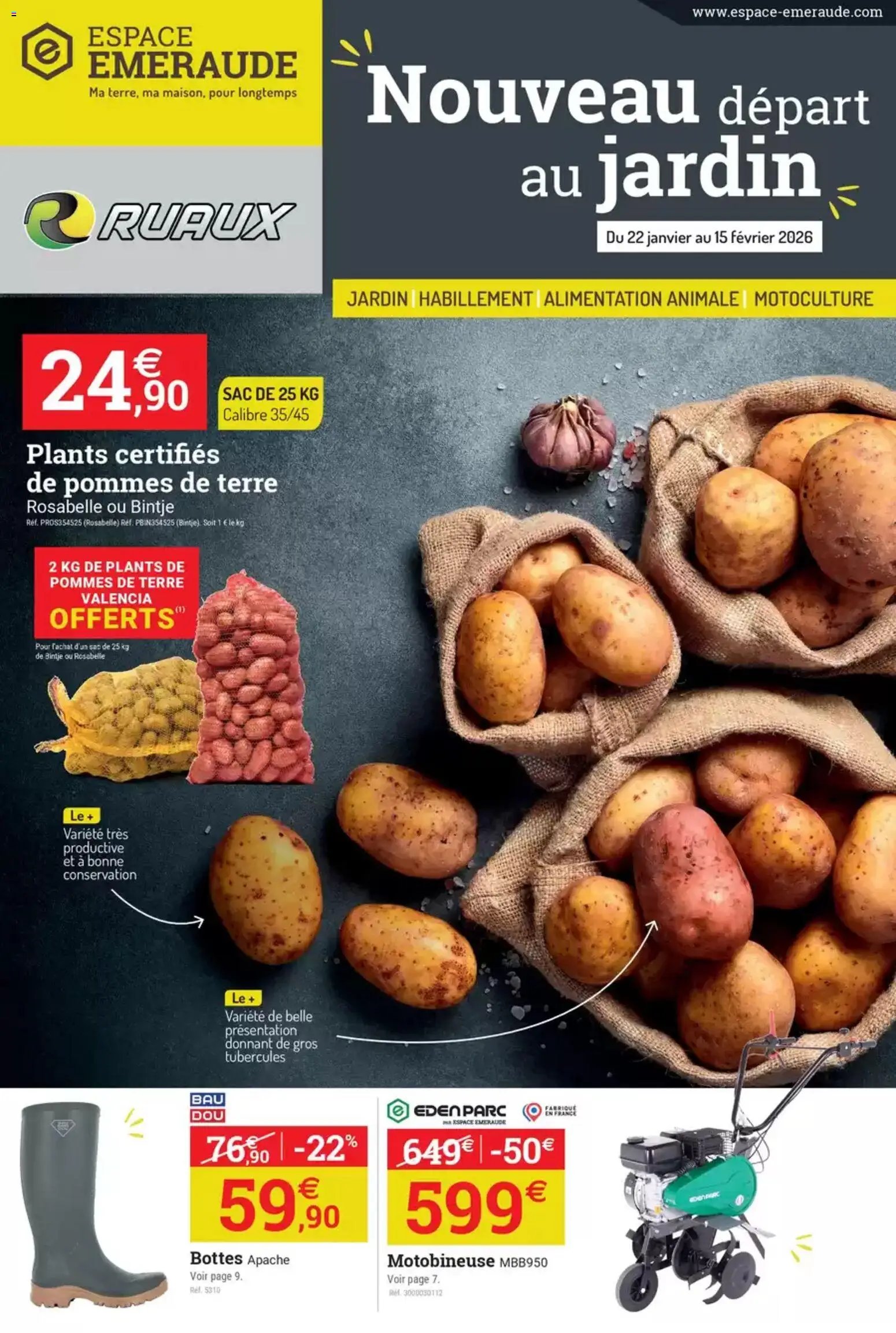 Espace Emeraude catalogue à partir du 22/01/2026 Catalogue