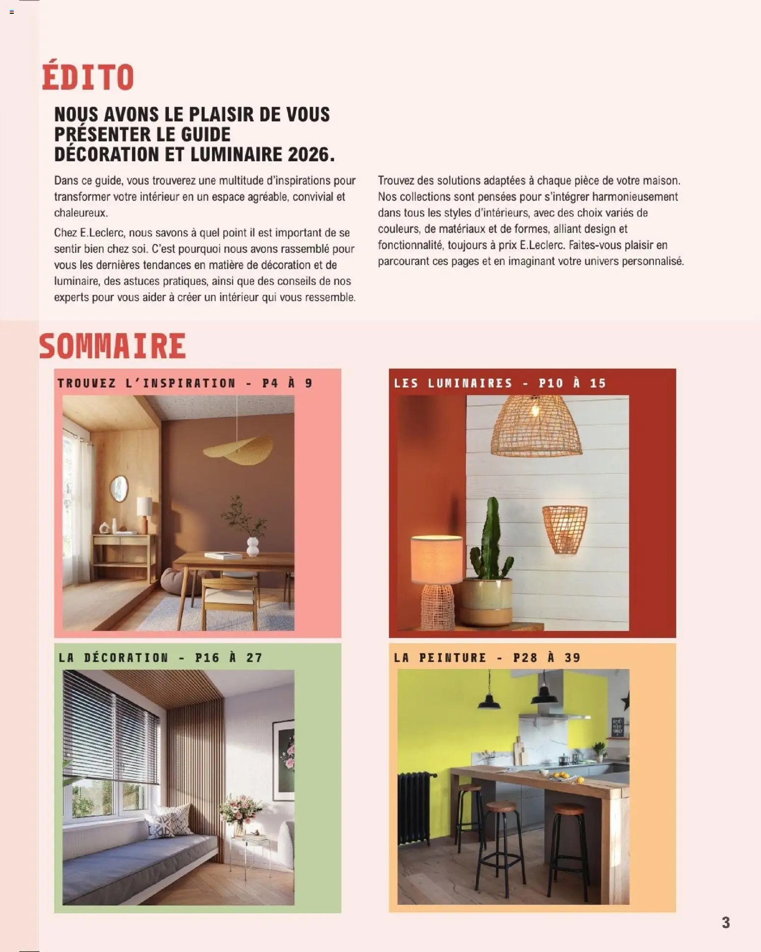Brico E.Leclerc catalogue à partir du 20/01/2026 Guide decoration interieure