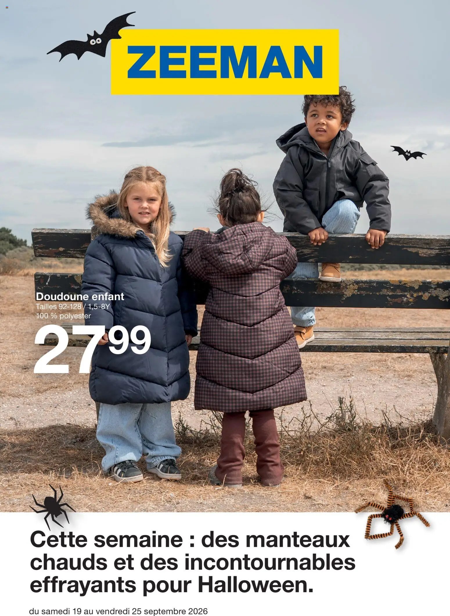 Zeeman catalogue à partir du 19/09/2026 Zeeman catalogue Un manteau, et c’est parti