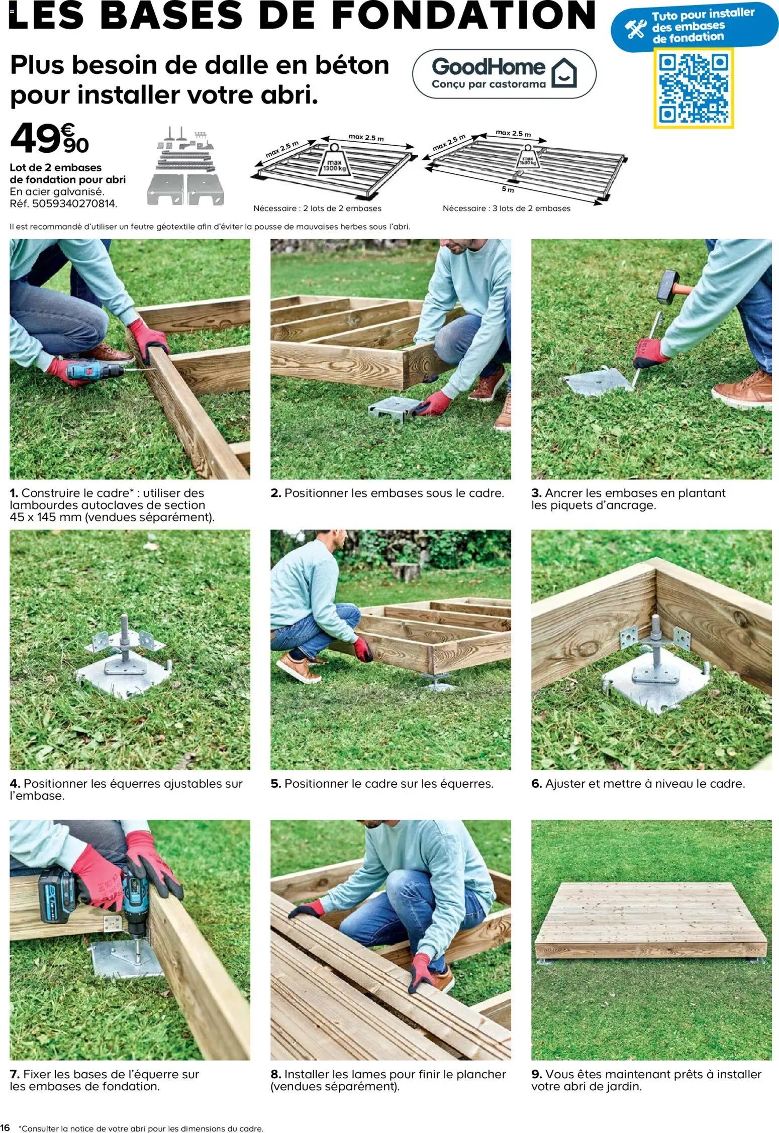 Castorama catalogue à partir du 26/02/2026 Abri de jardin et serres
