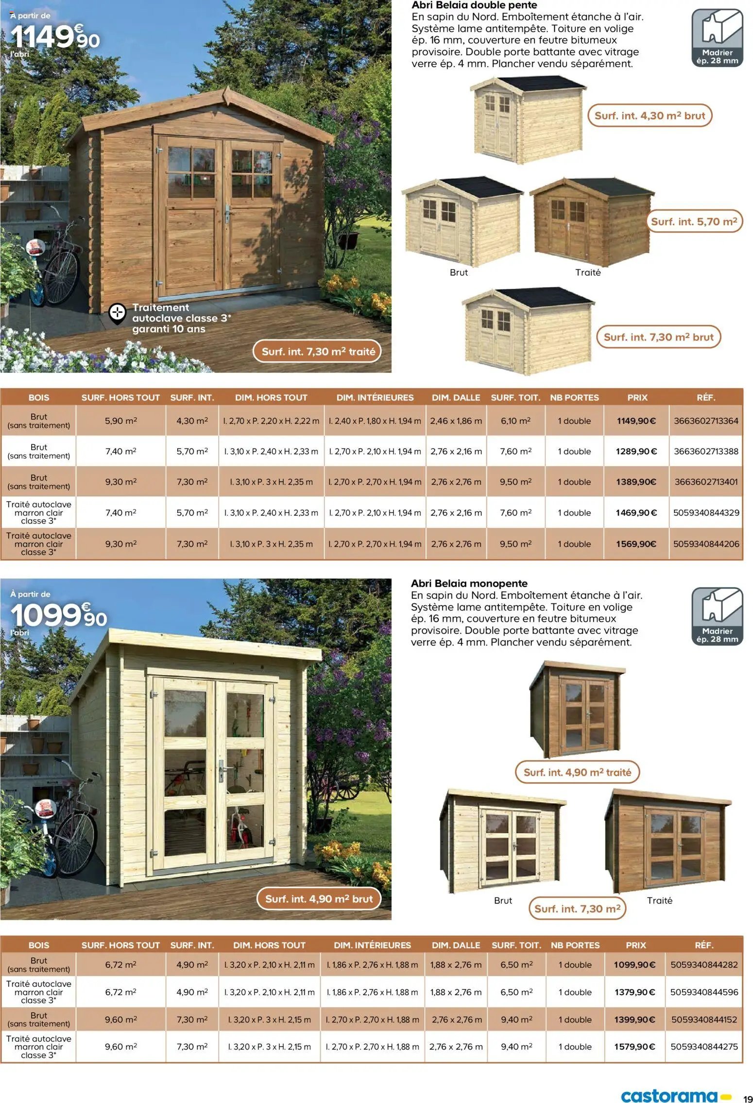 Castorama catalogue à partir du 26/02/2026 Abri de jardin et serres