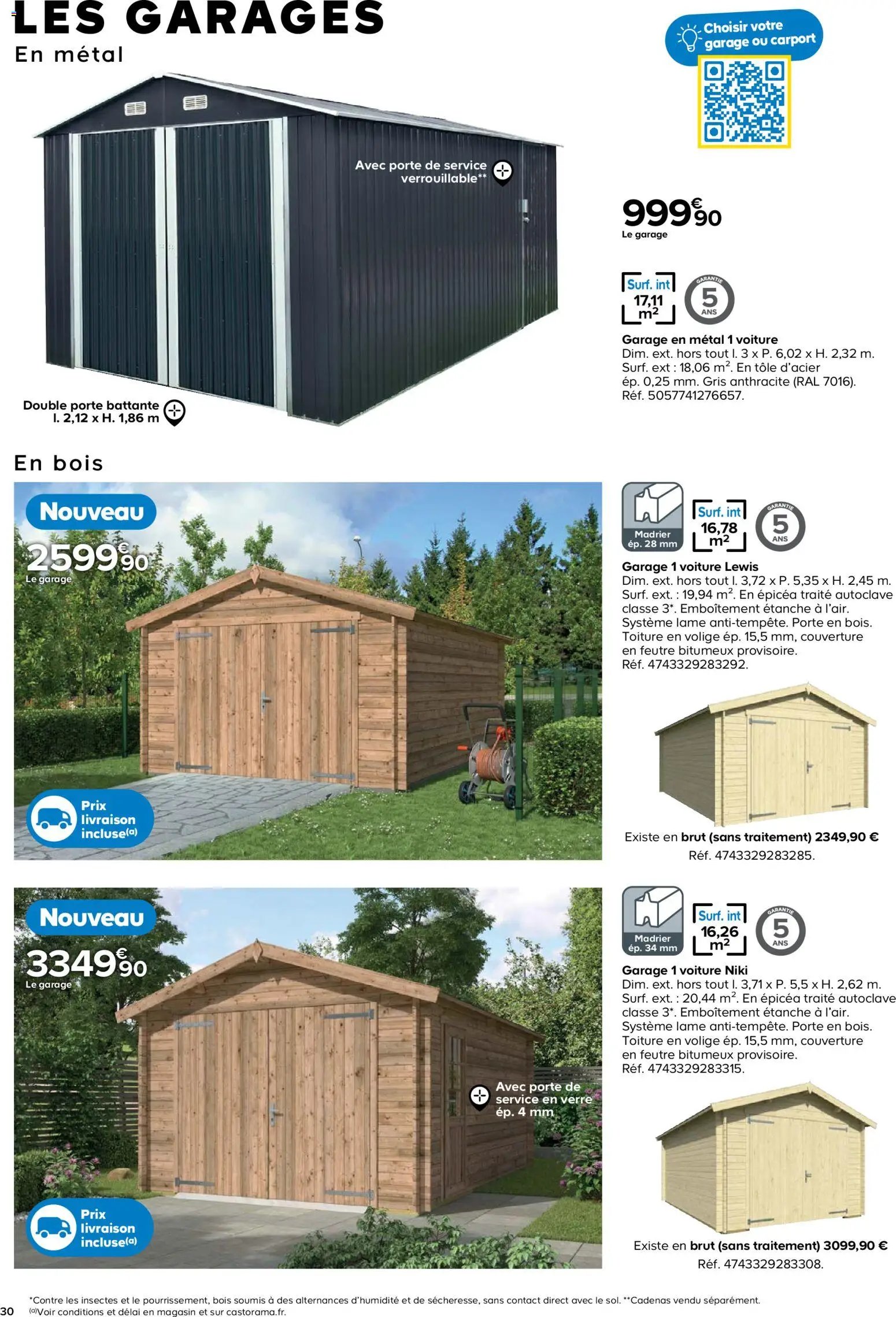 Castorama catalogue à partir du 26/02/2026 Abri de jardin et serres
