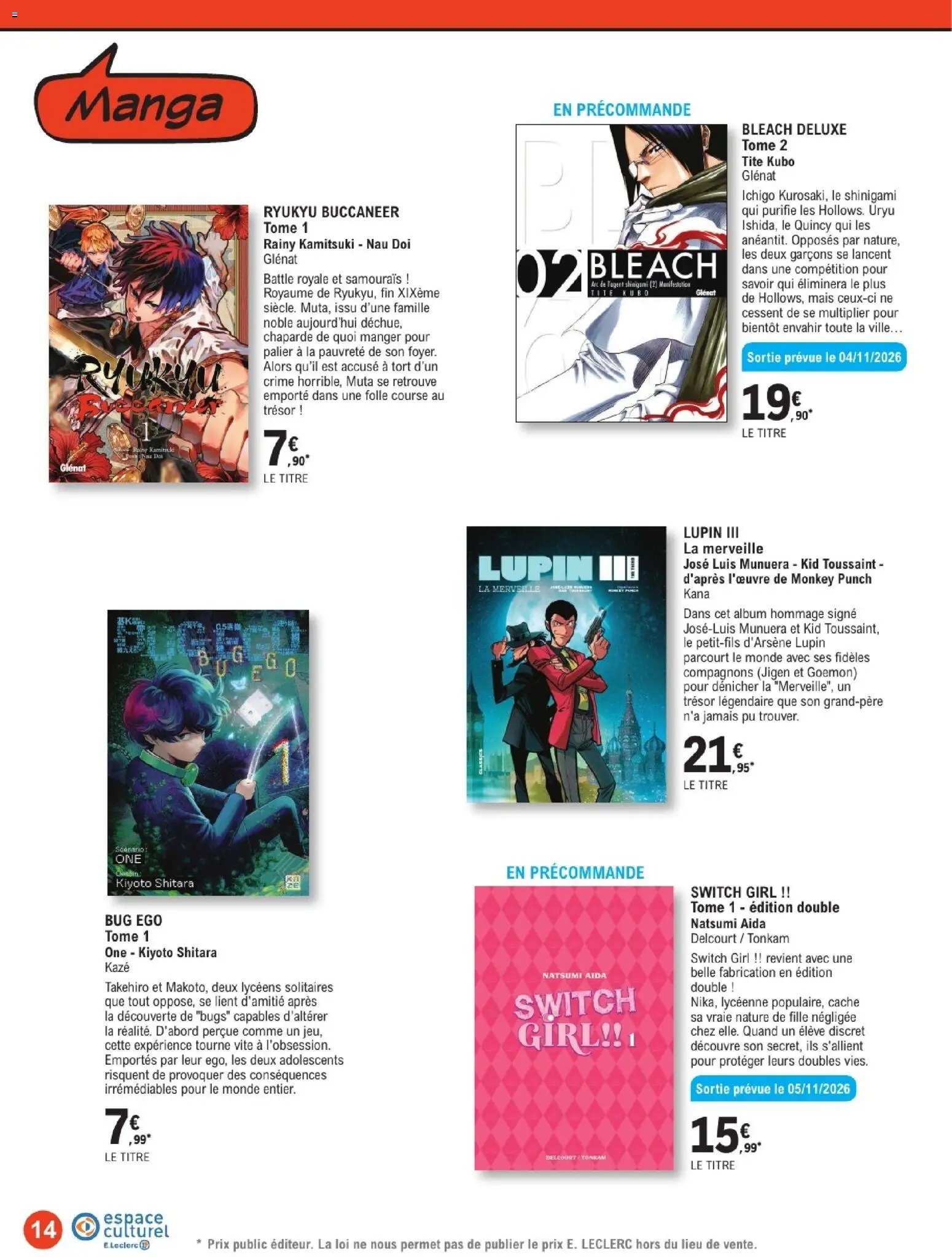 Catalogue Leclerc à venir 13/10/2026 » Prospectus de la semaine prochaine