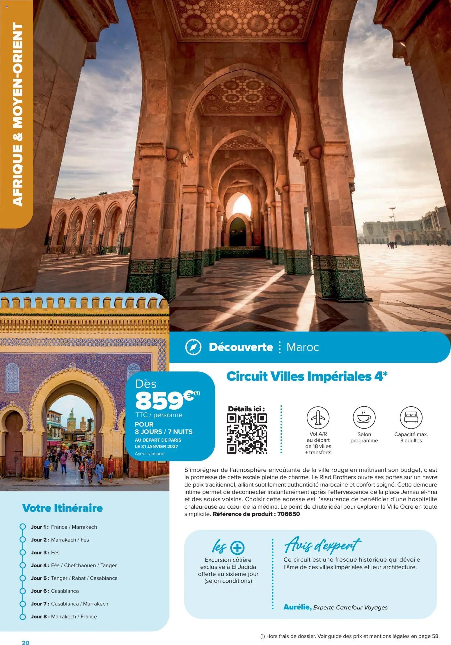 Carrefour Market catalogue à partir du 14/08/2026 Carrefour Market Séjours & circuits - les créations carrefour voyages