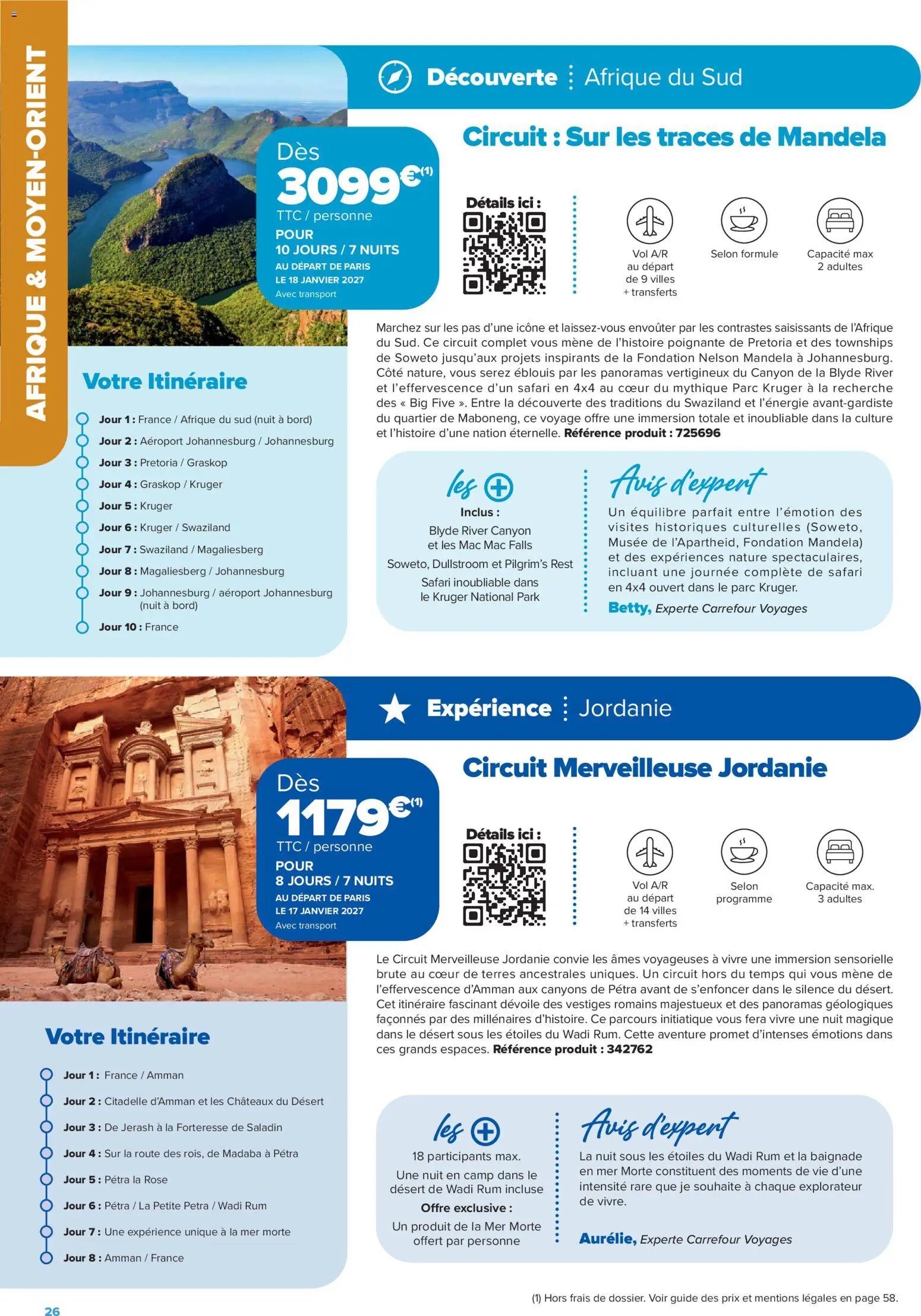 Carrefour Market catalogue à partir du 14/08/2026 Carrefour Market Séjours & circuits - les créations carrefour voyages