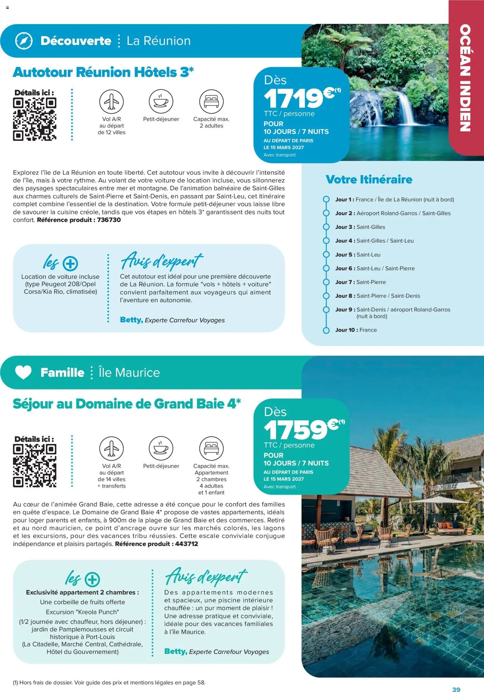 Carrefour Market catalogue à partir du 14/08/2026 Carrefour Market Séjours & circuits - les créations carrefour voyages