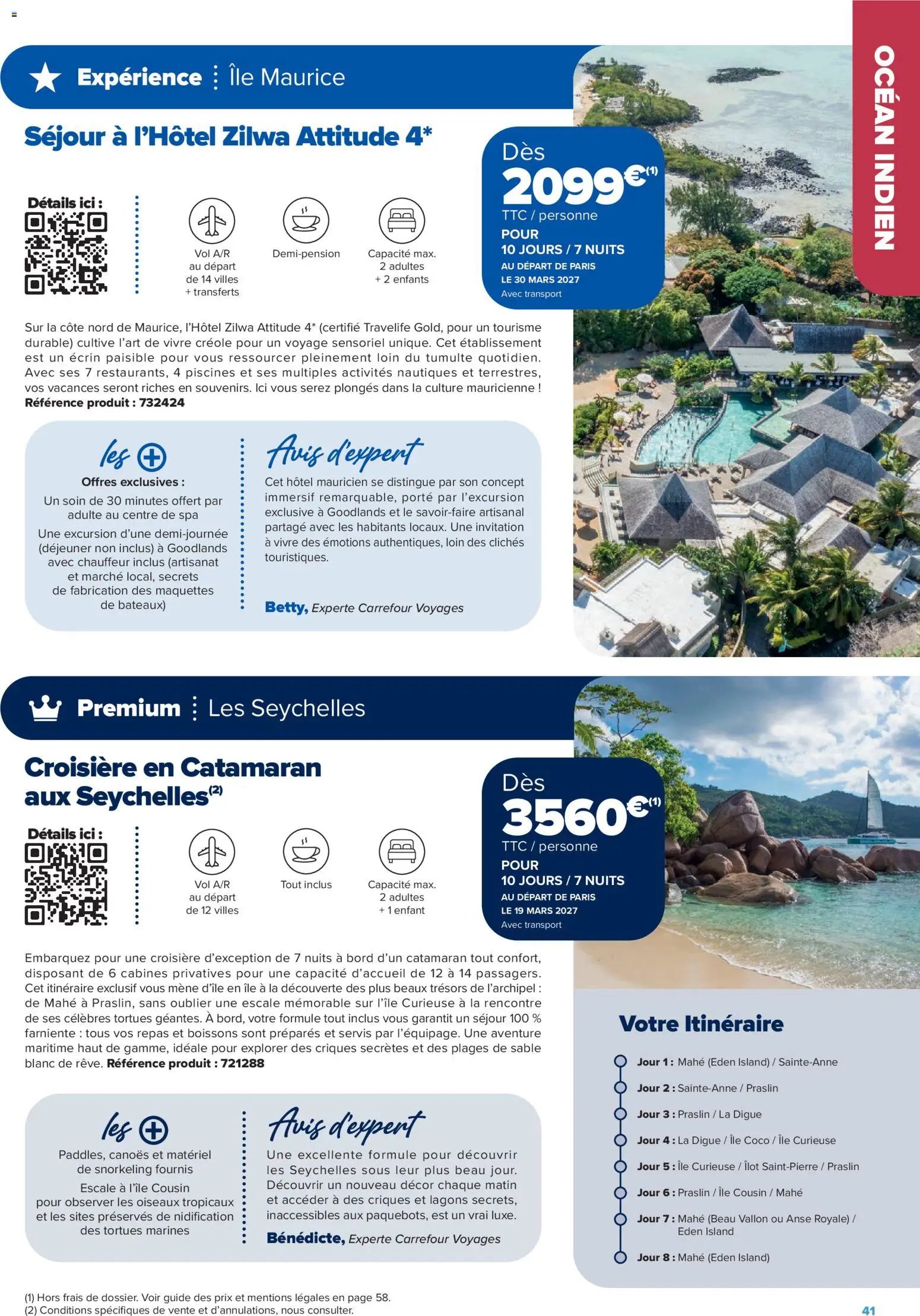 Carrefour Market catalogue à partir du 14/08/2026 Carrefour Market Séjours & circuits - les créations carrefour voyages