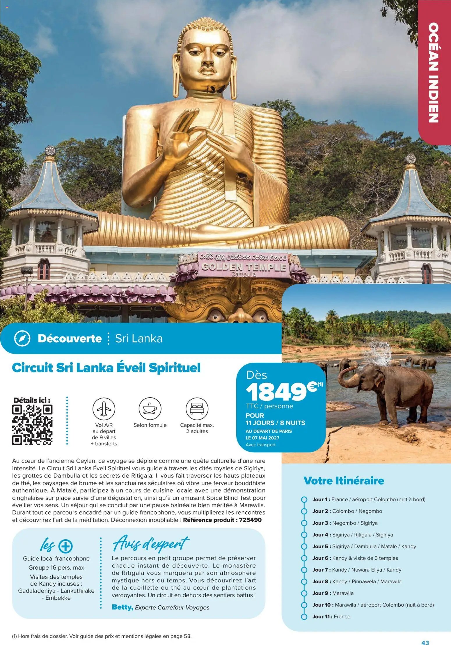 Carrefour Market catalogue à partir du 14/08/2026 Carrefour Market Séjours & circuits - les créations carrefour voyages