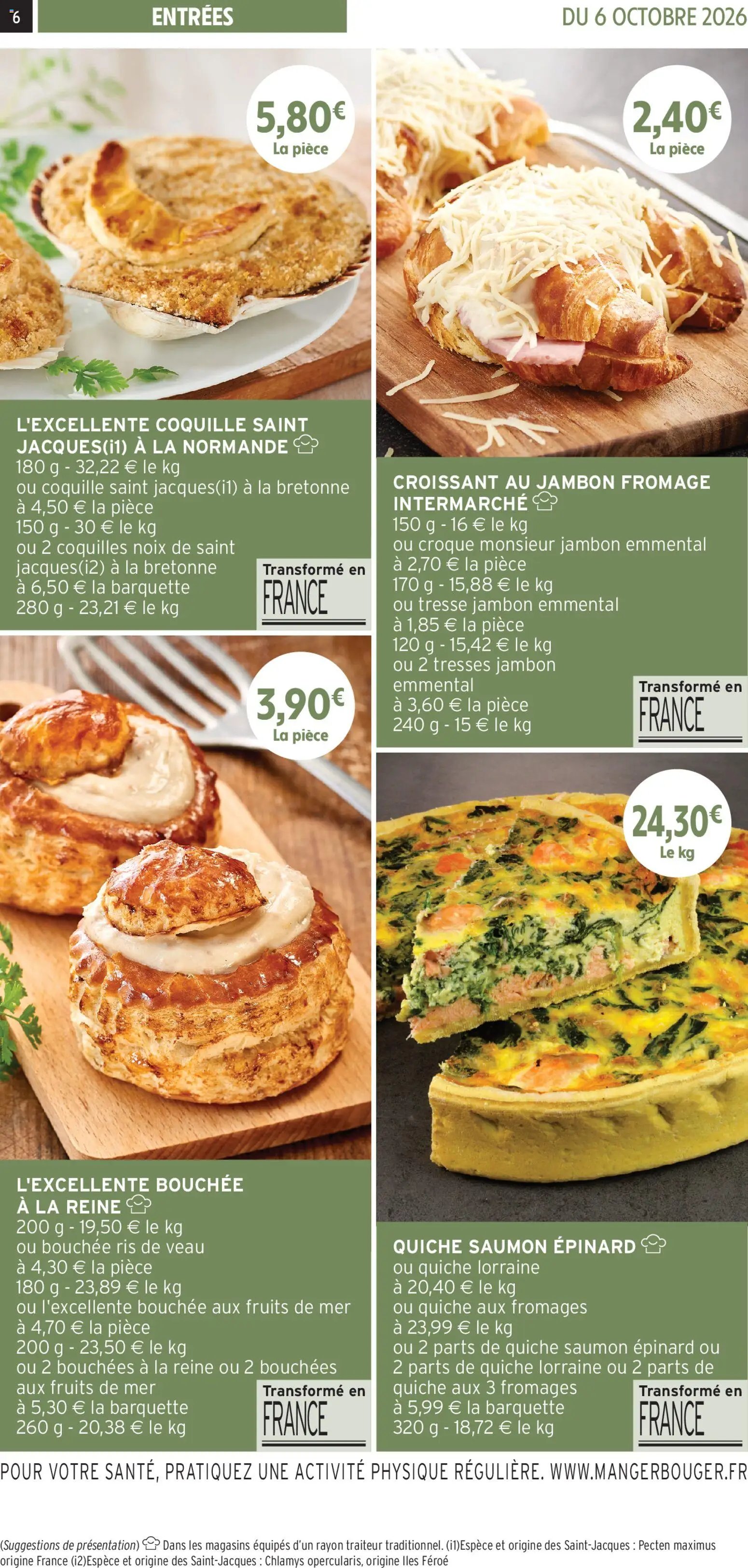 Intermarché catalogue à partir du 06/10/2026 Intermarché - Les menus traiteur automne/hiver