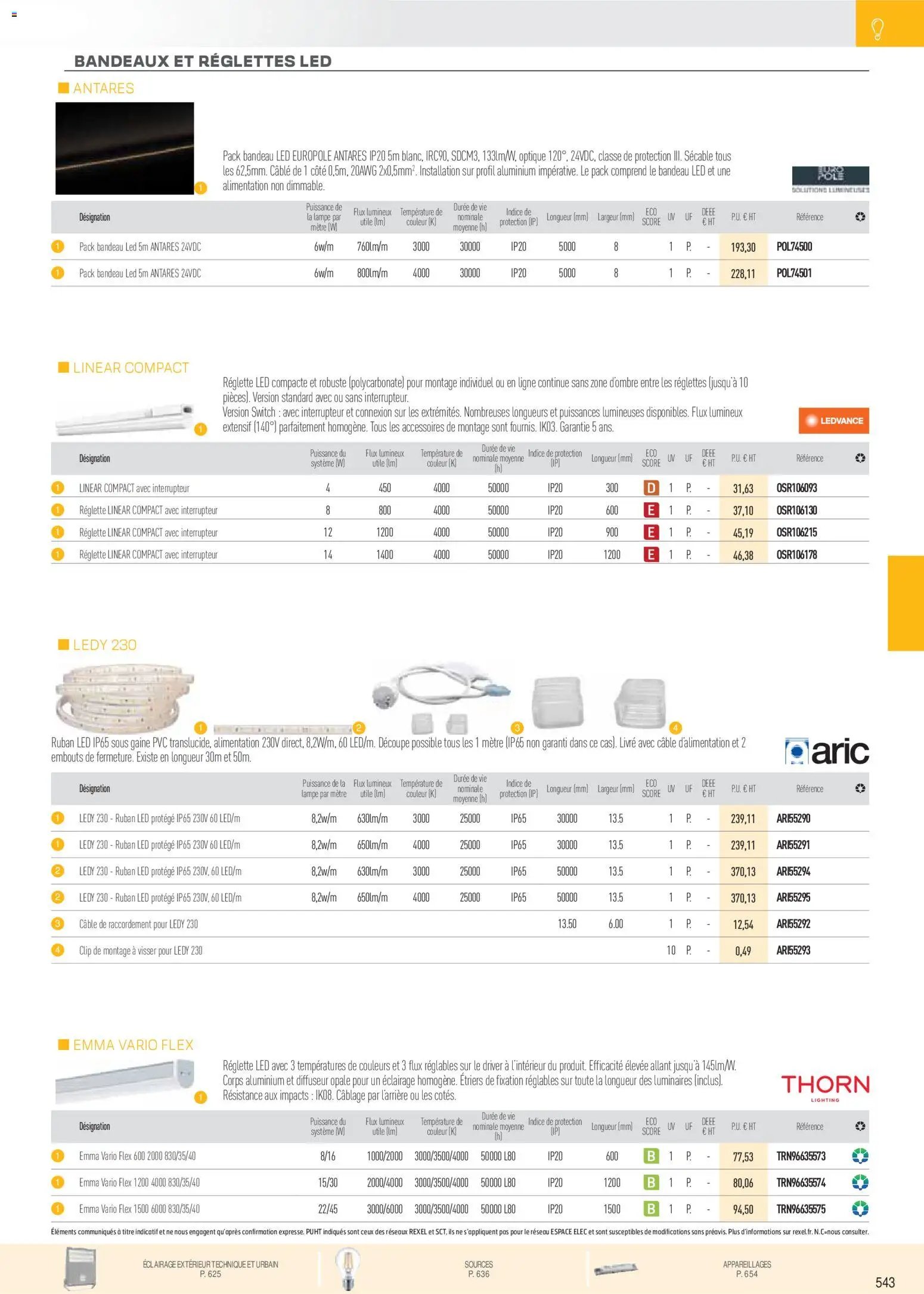 Rexel catalogue à partir du 01/12/2025 Brochure Éclairage