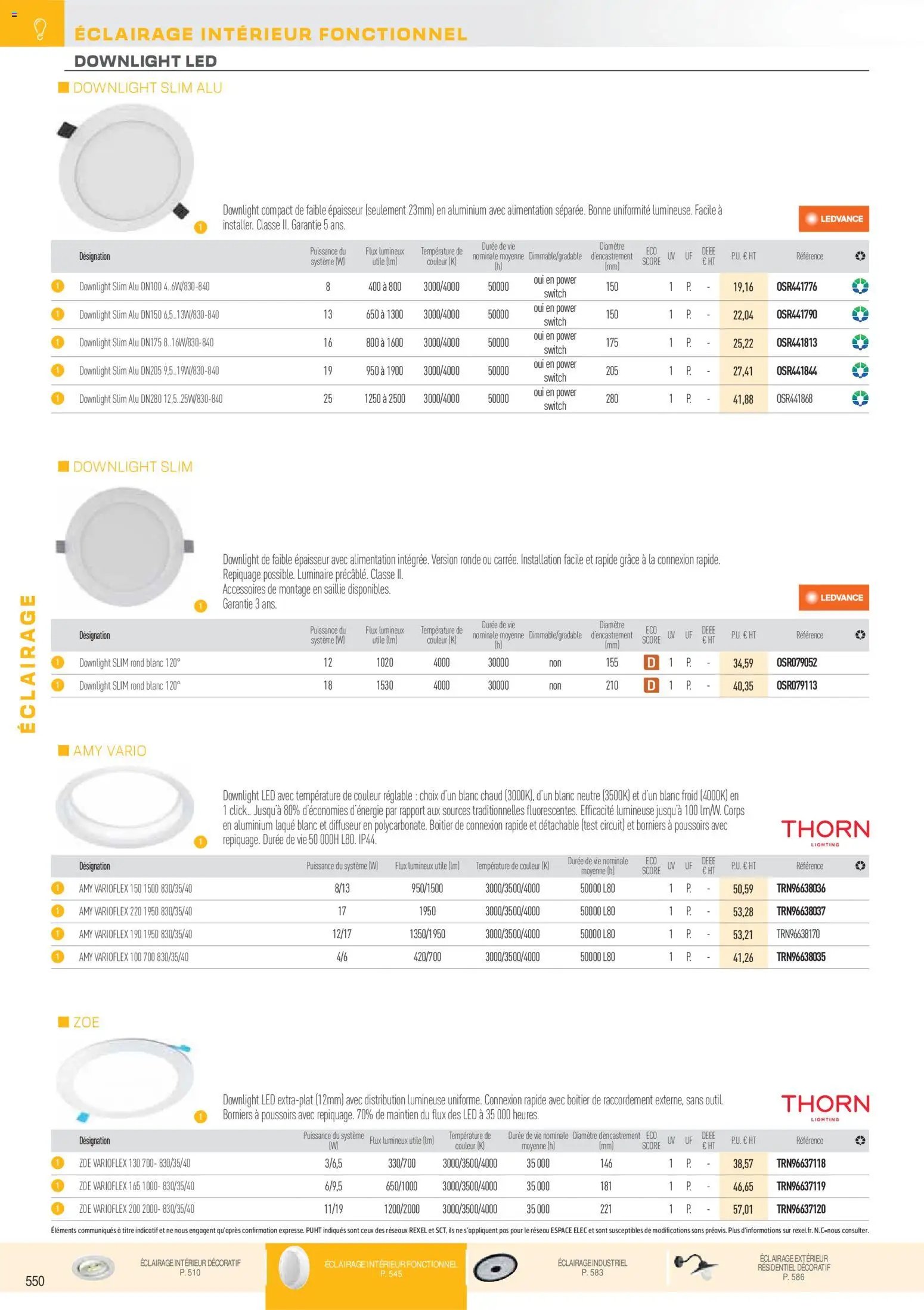 Rexel catalogue à partir du 01/12/2025 Brochure Éclairage