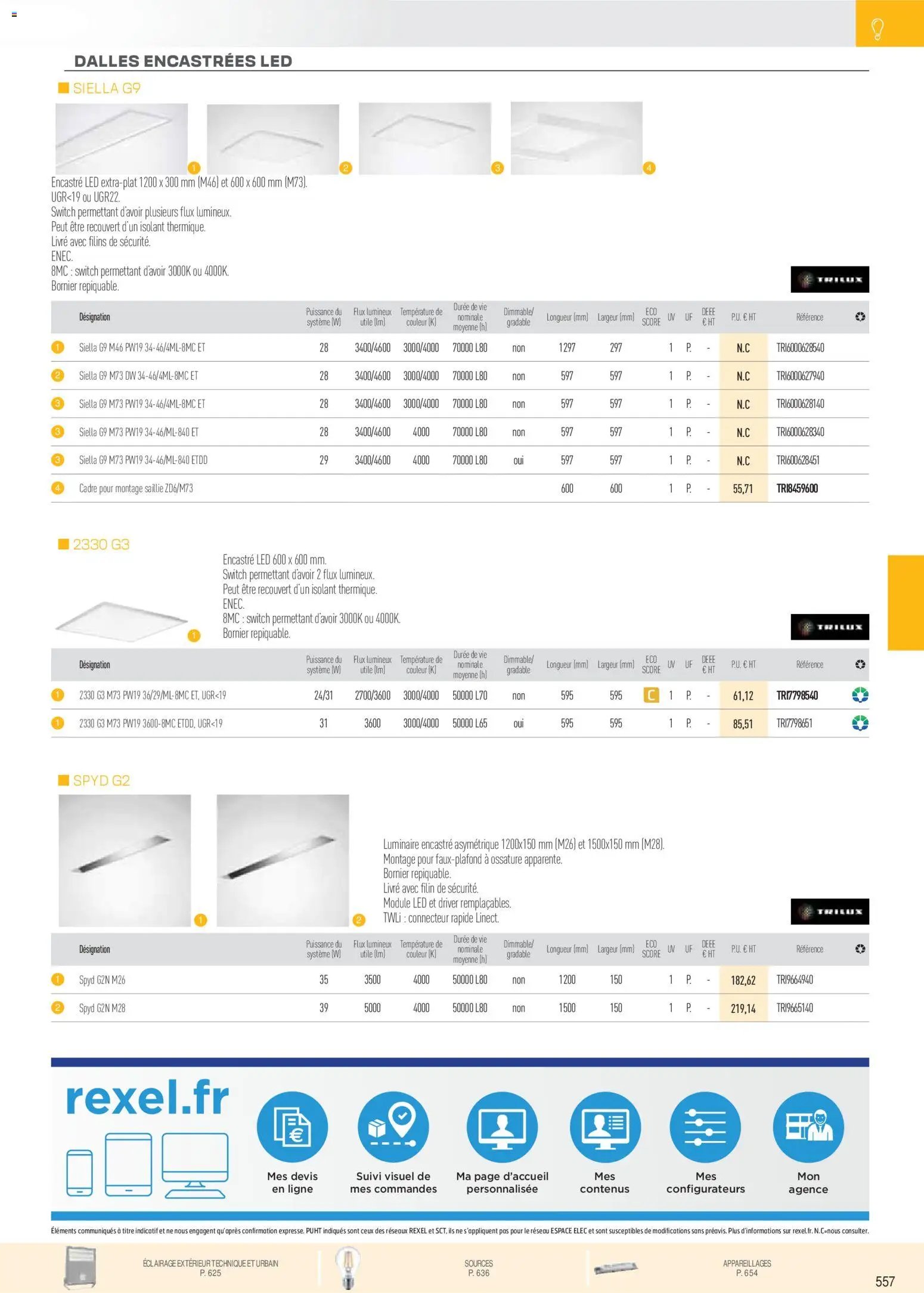 Rexel catalogue à partir du 01/12/2025 Brochure Éclairage