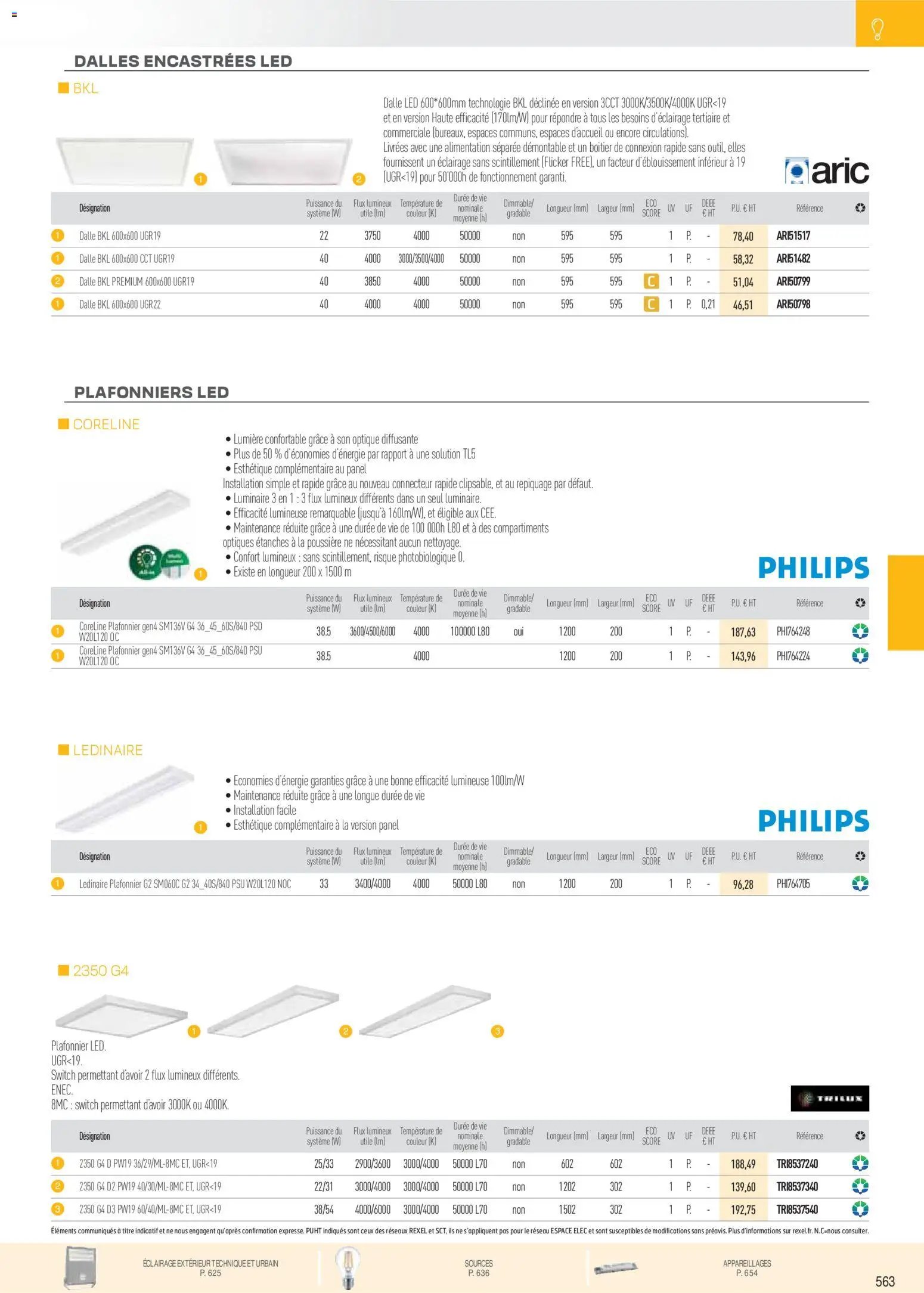 Rexel catalogue à partir du 01/12/2025 Brochure Éclairage