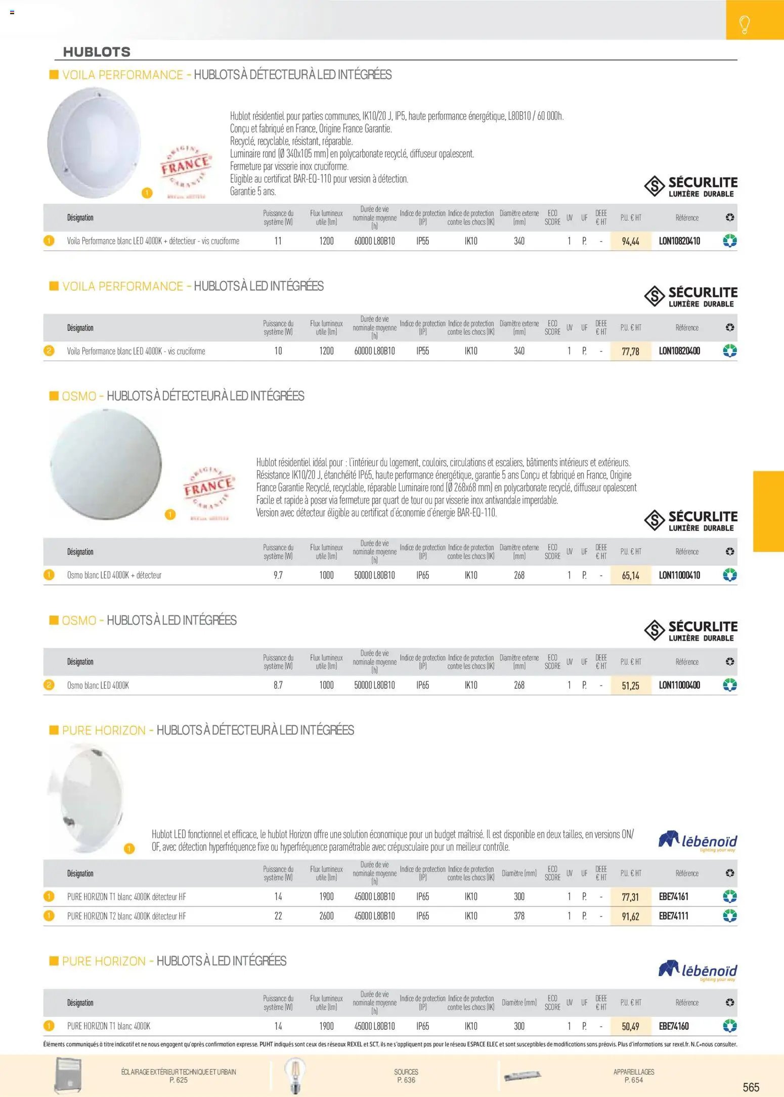 Rexel catalogue à partir du 01/12/2025 Brochure Éclairage