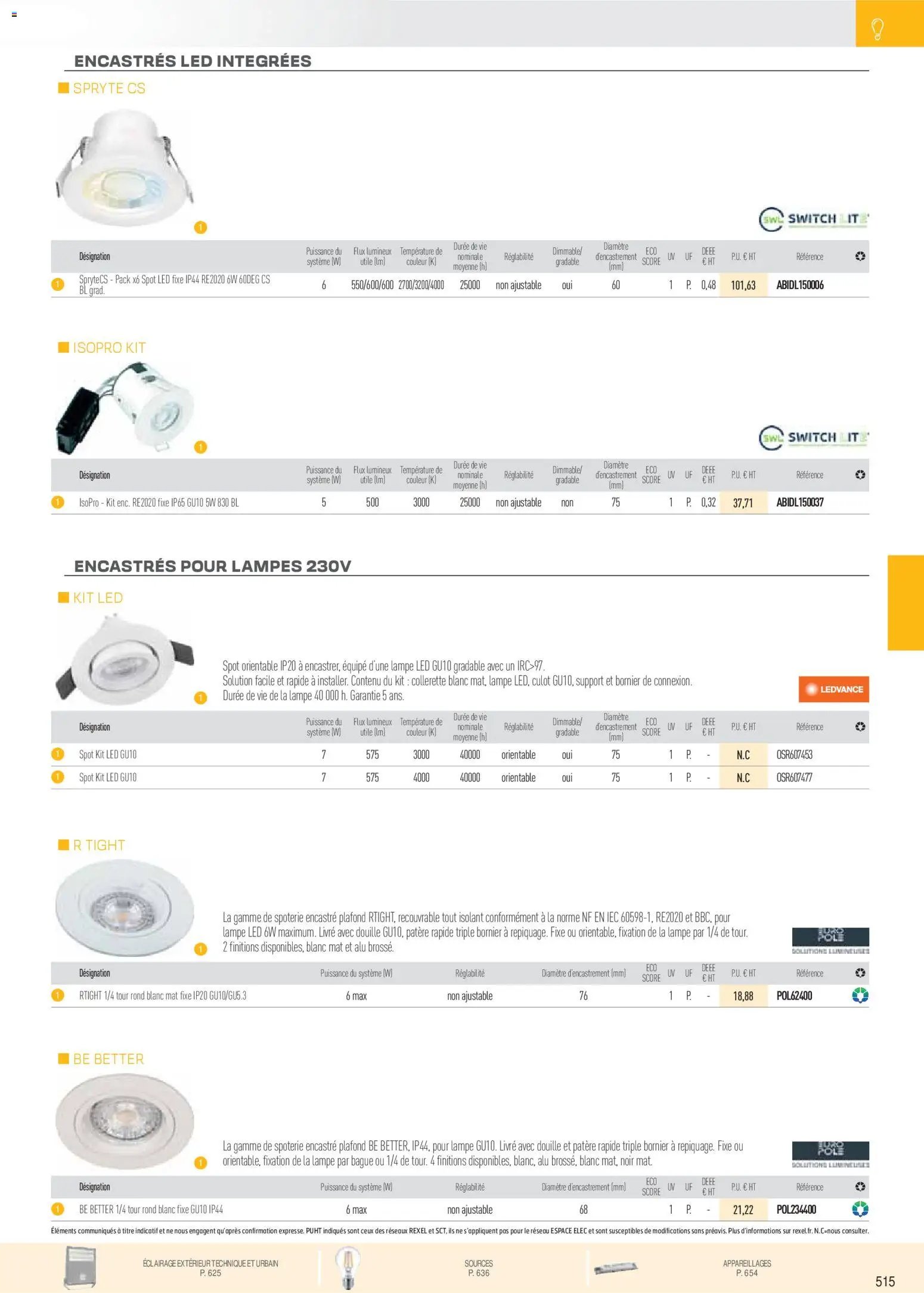 Rexel catalogue à partir du 01/12/2025 Brochure Éclairage