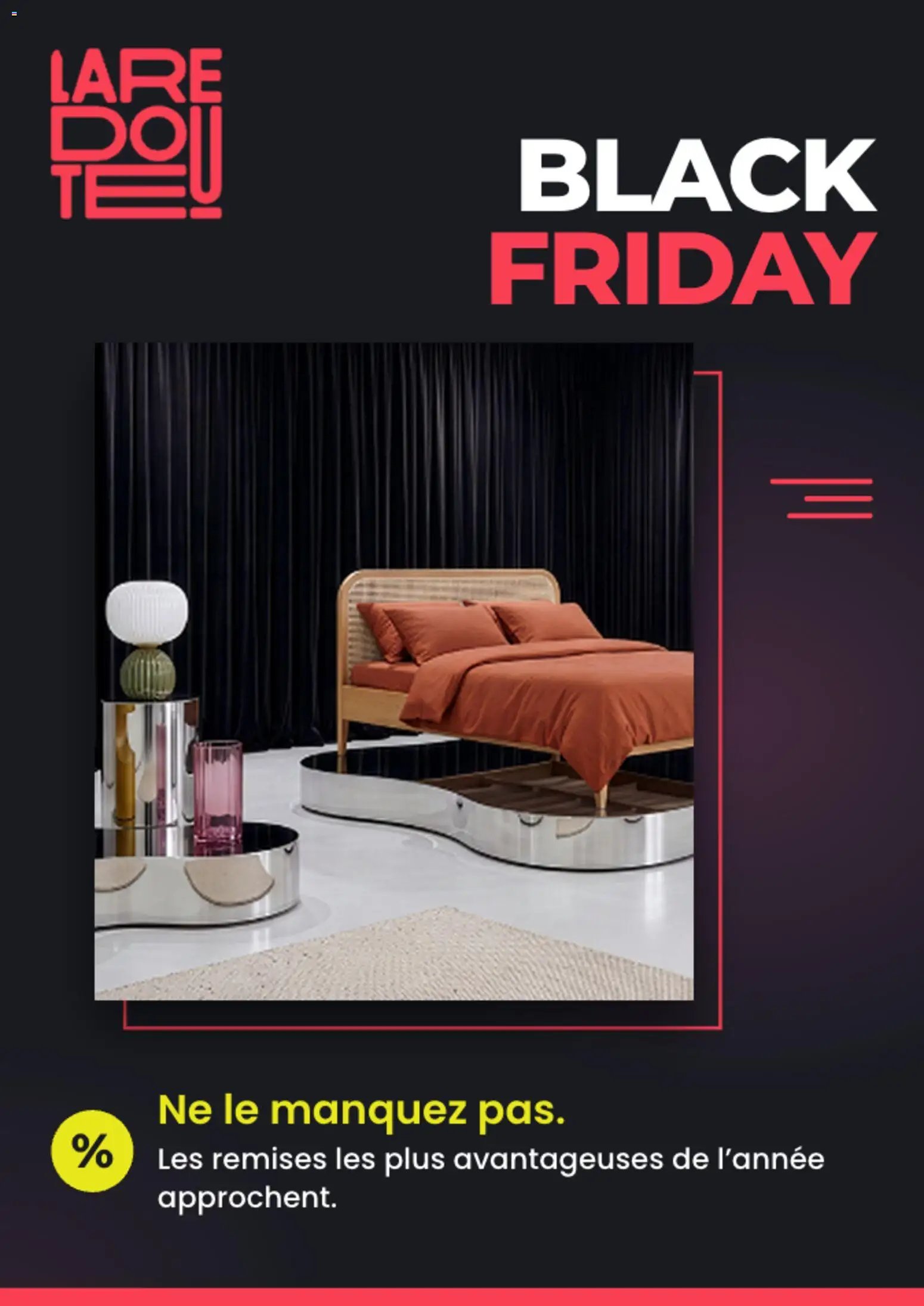 Catalogue La Redoute BLACK FRIDAY 2026 du 26/10
