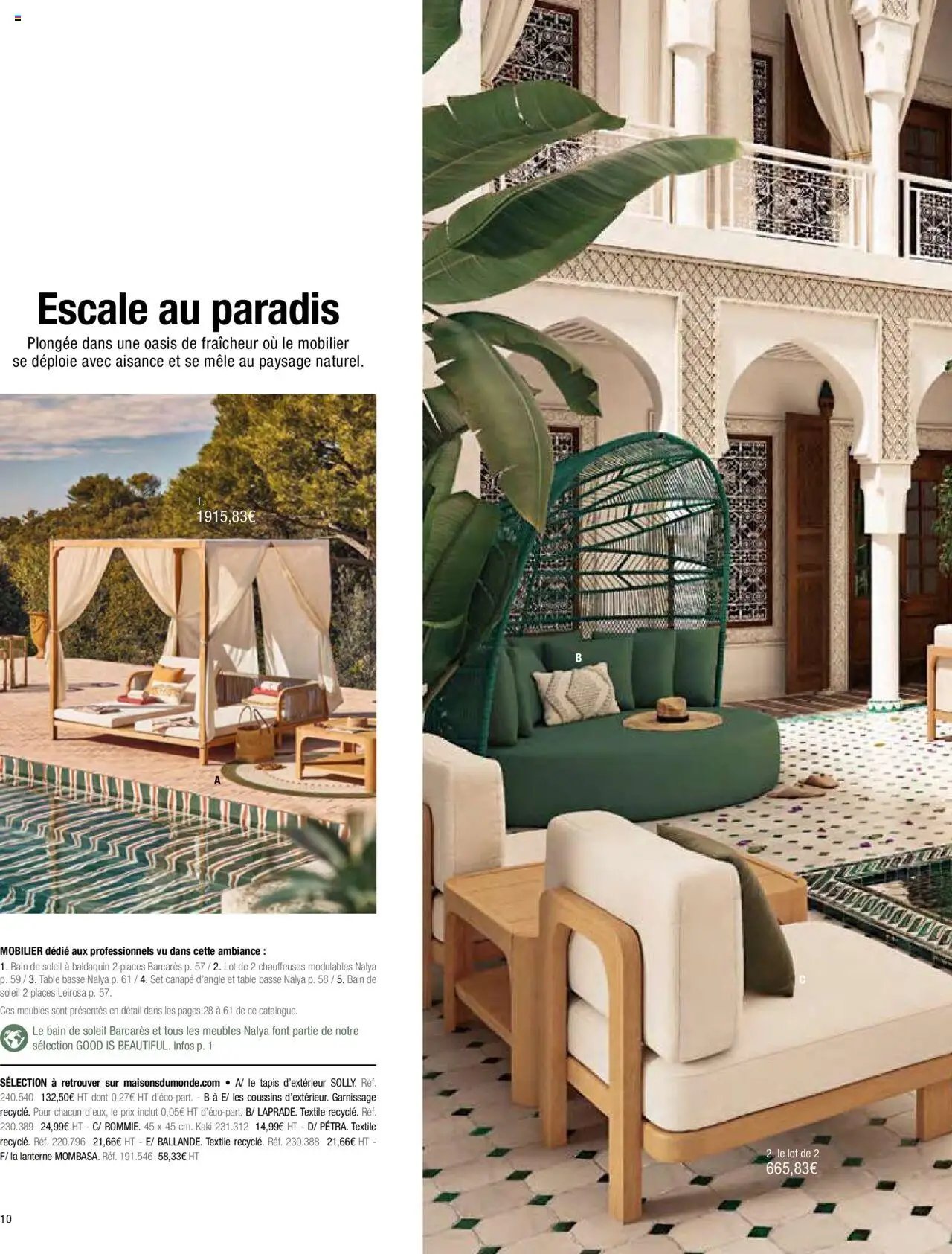 Maisons du Monde catalogue à partir du 01/01/2024 Business