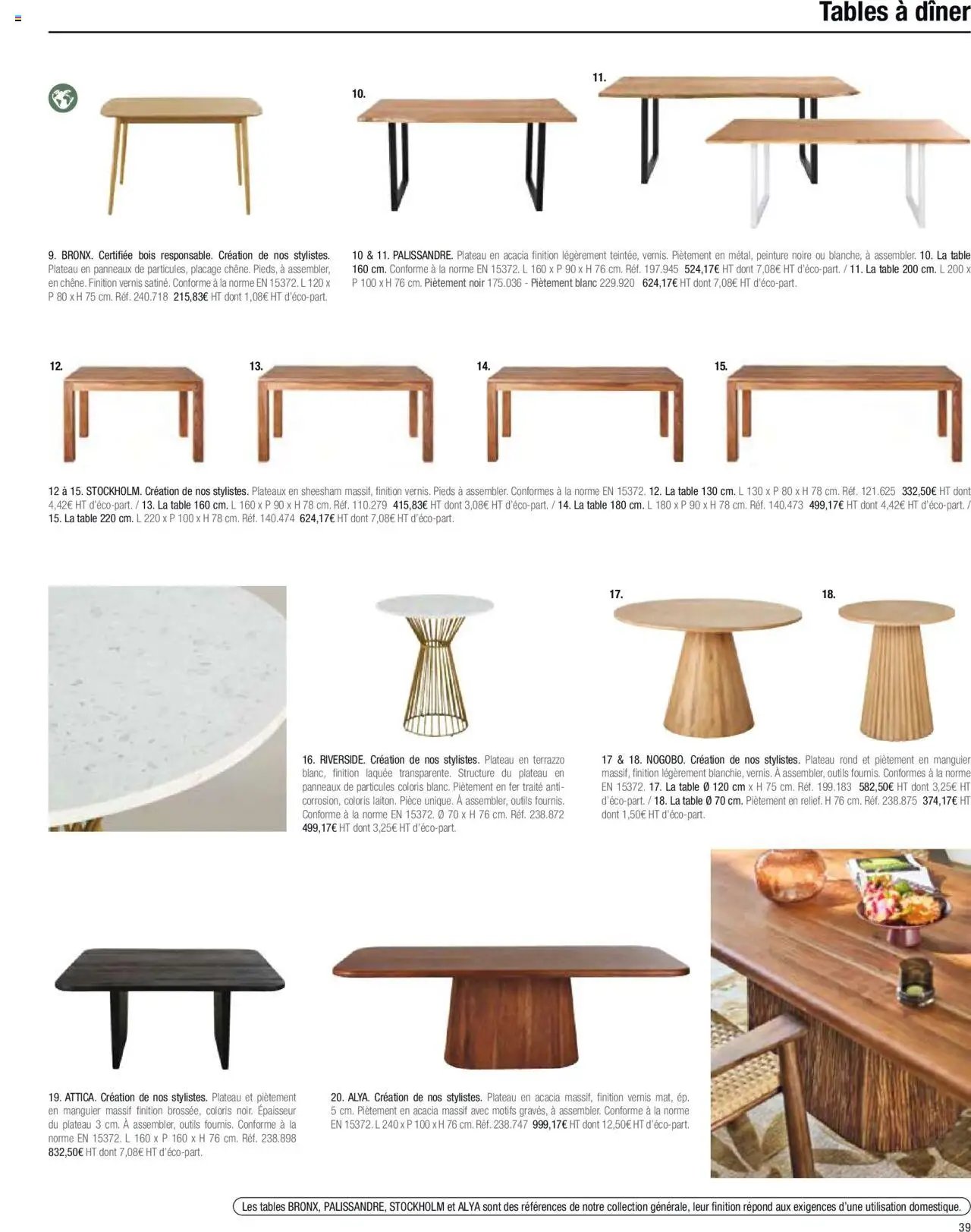 Maisons du Monde catalogue à partir du 01/01/2024 Business